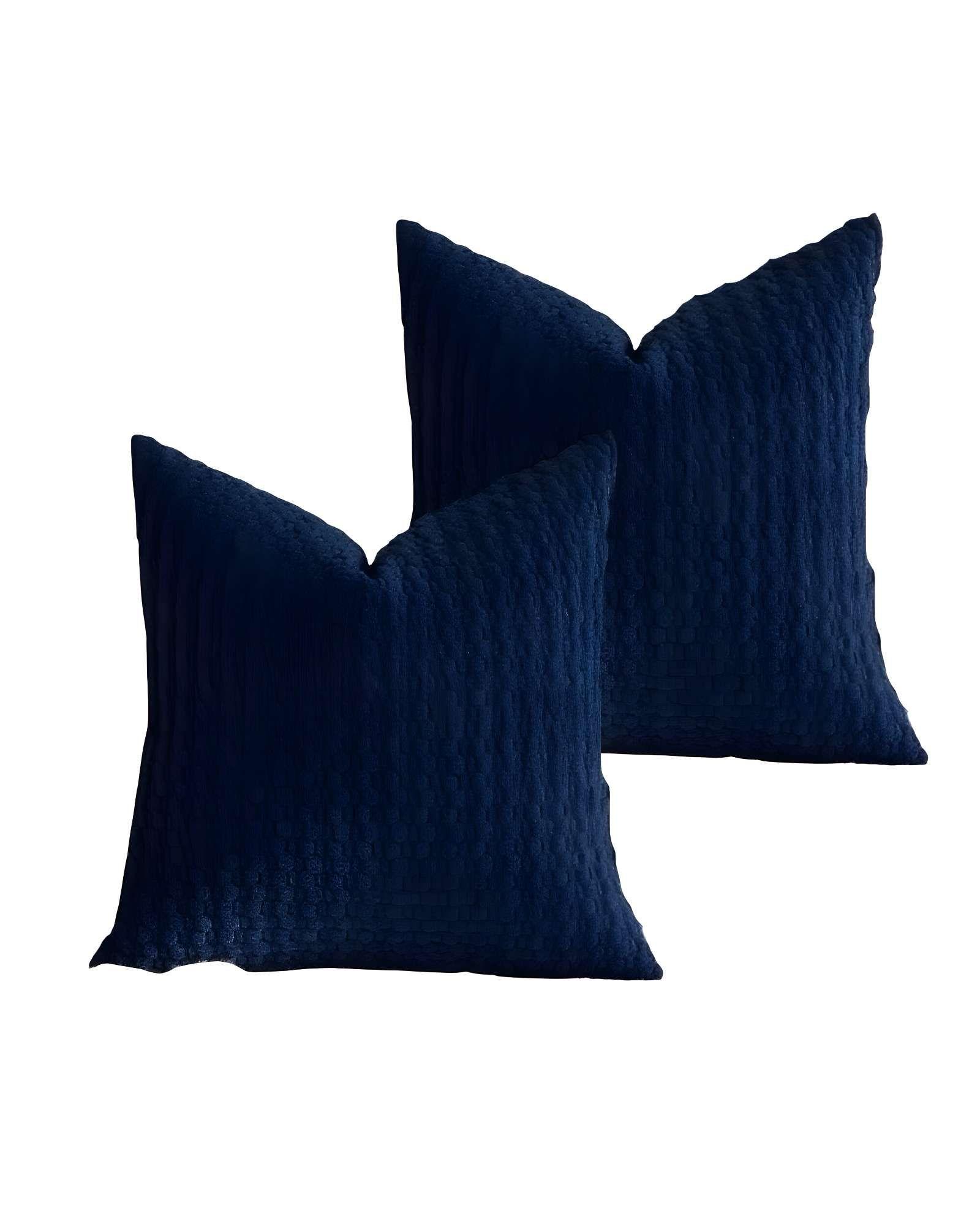 PACK DE 2 FUNDAS DE COJINES DISEÑO DE MAIZ 45CM X 45 CM AZUL-2