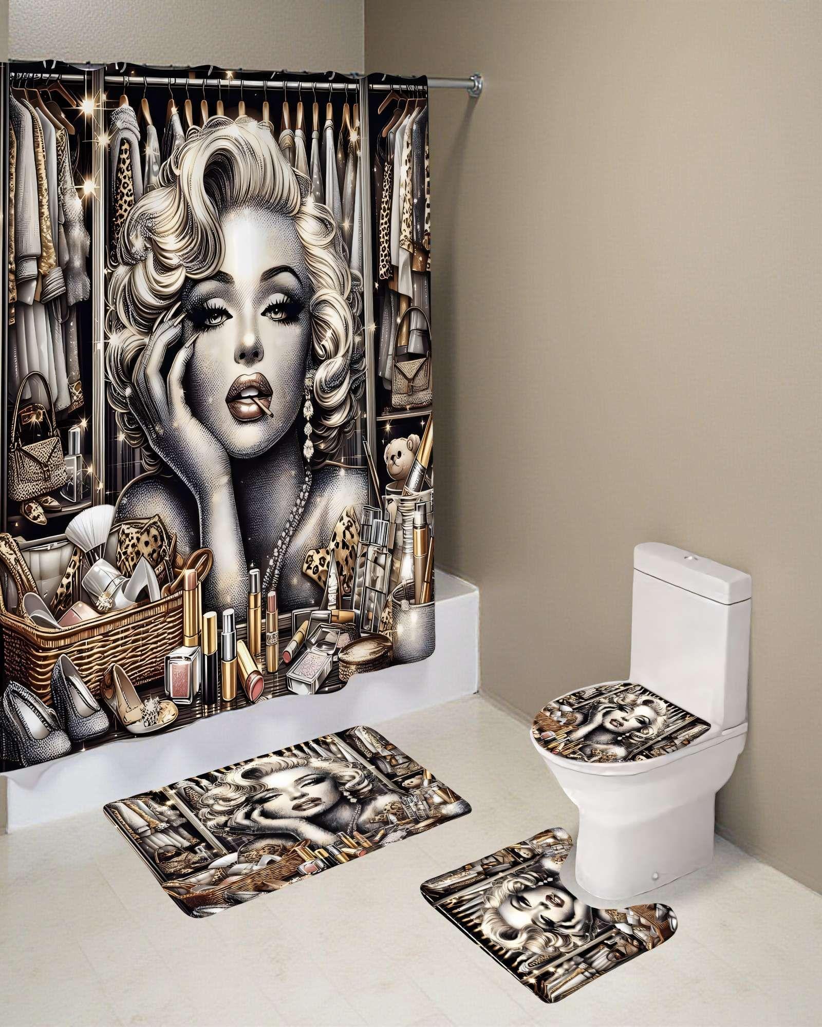 SET DE 4 PIEZAS PARA BAÑO CON ESTAMPADO 8-3