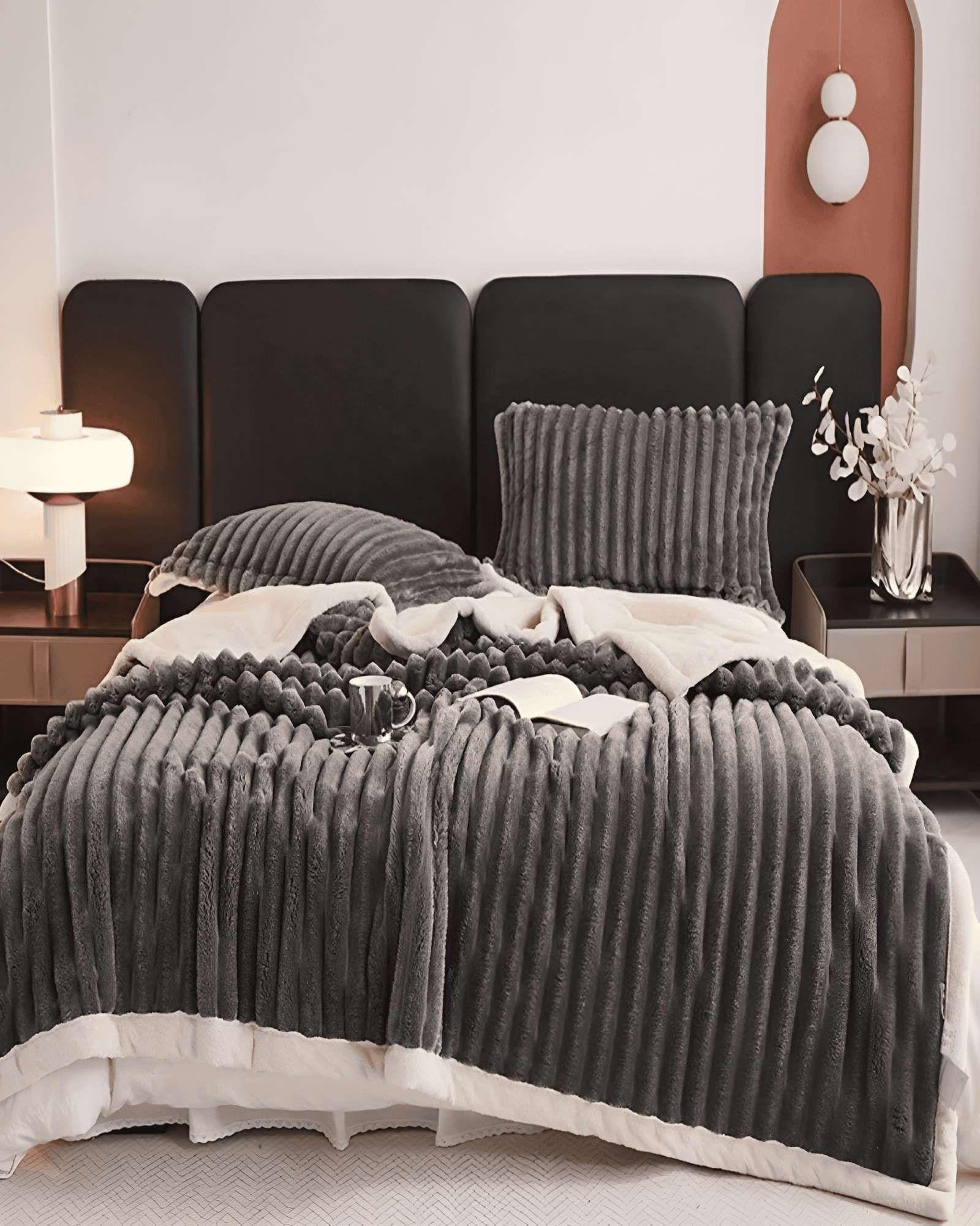 FRAZADAS CON SHERPA  LINEAL 2P 02-2