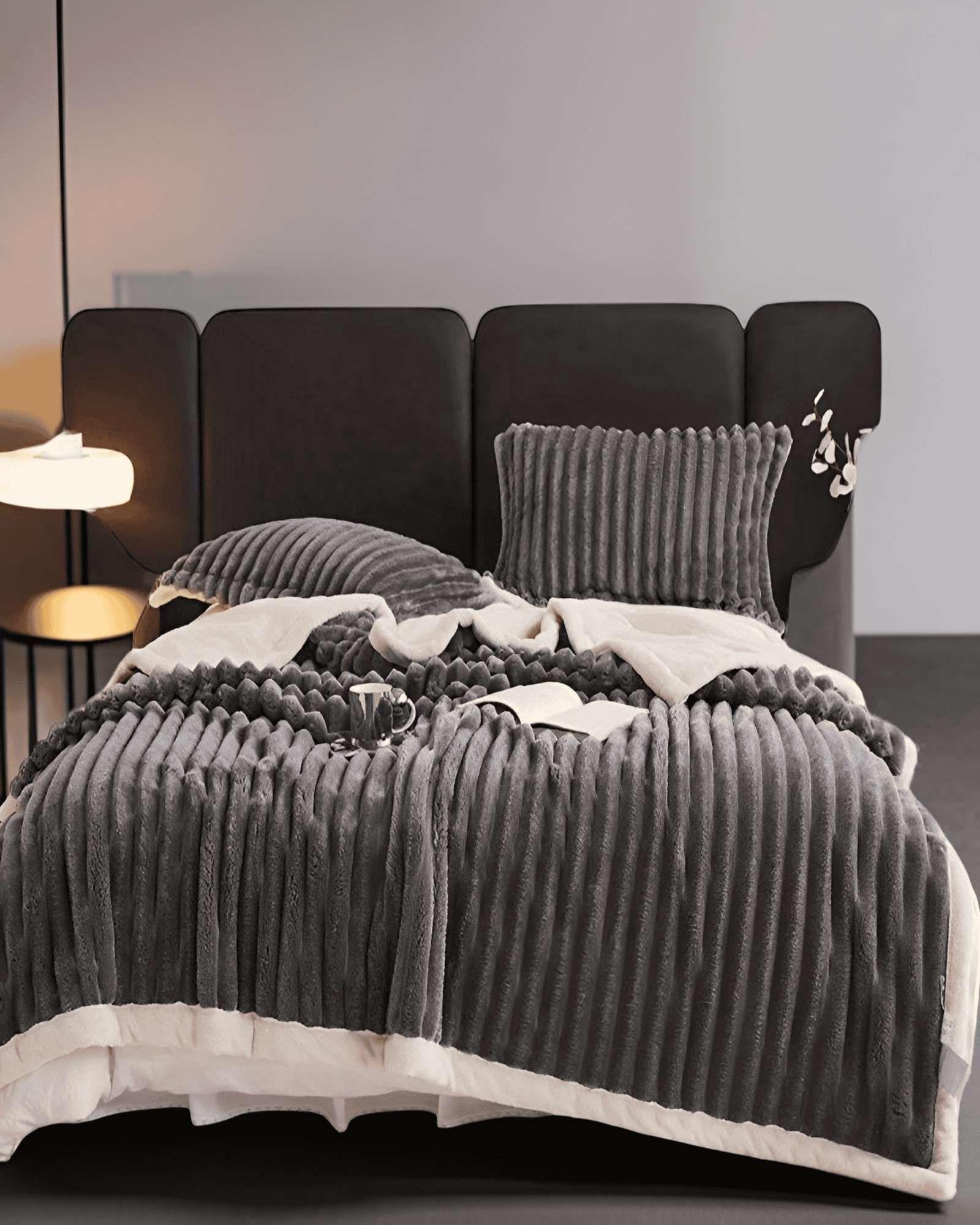 FRAZADAS CON SHERPA  LINEAL 2P 02-3