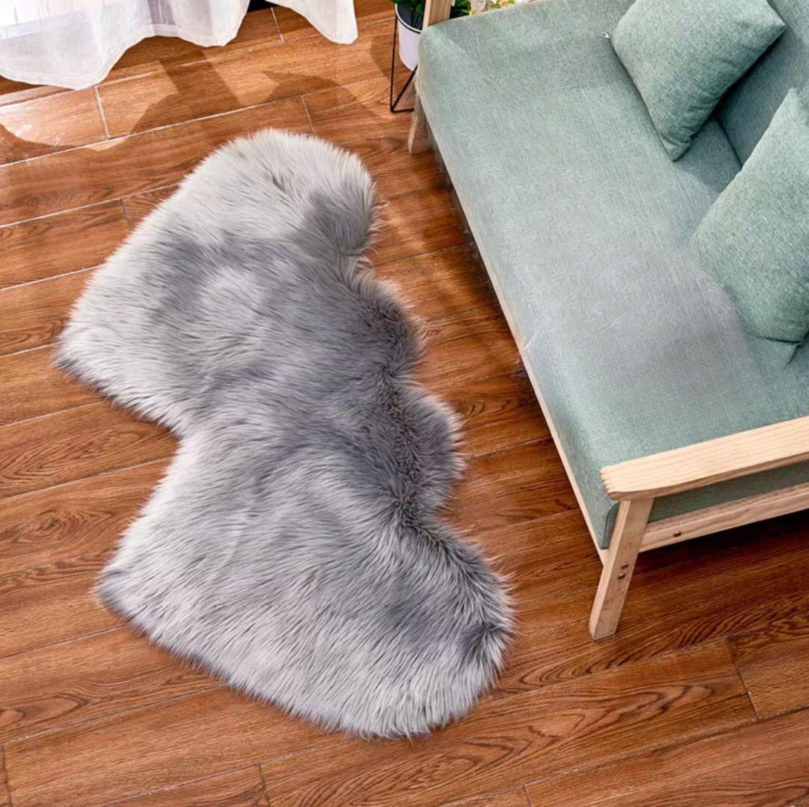 Alfombra Corazón Pelo Largo - Diseño Romántico C1-2