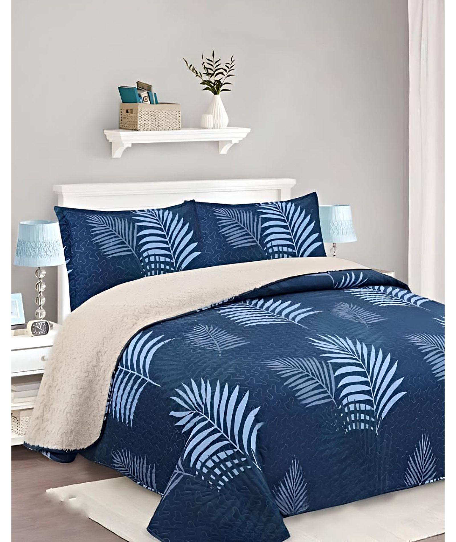 CUBRECAMA QUILT SHERPA OTOÑO INVIERNO 2 PLAZAS C26-2