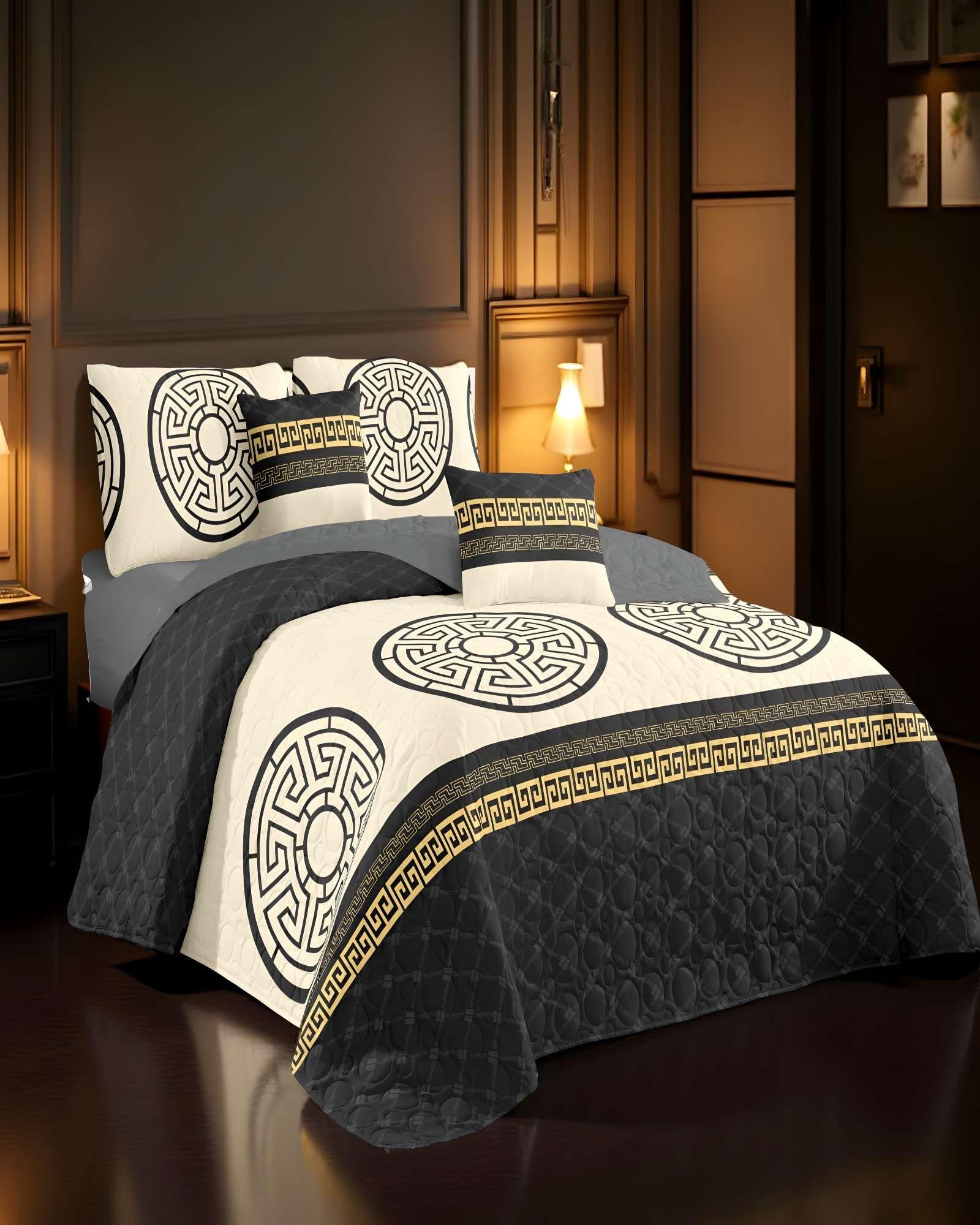 CUBRECAMA QUILT DE VERANO 2 PLAZAS BEIGE 02-2