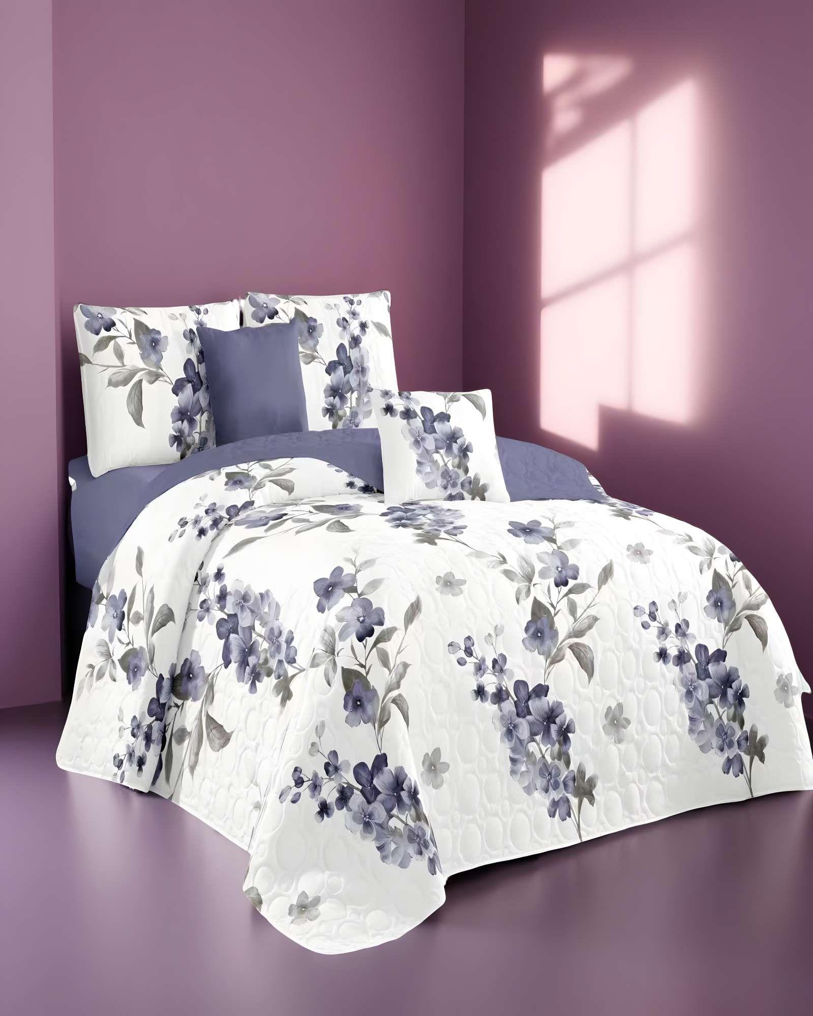 CUBRECAMA QUILT DE VERANO KING BLANCO 02-2