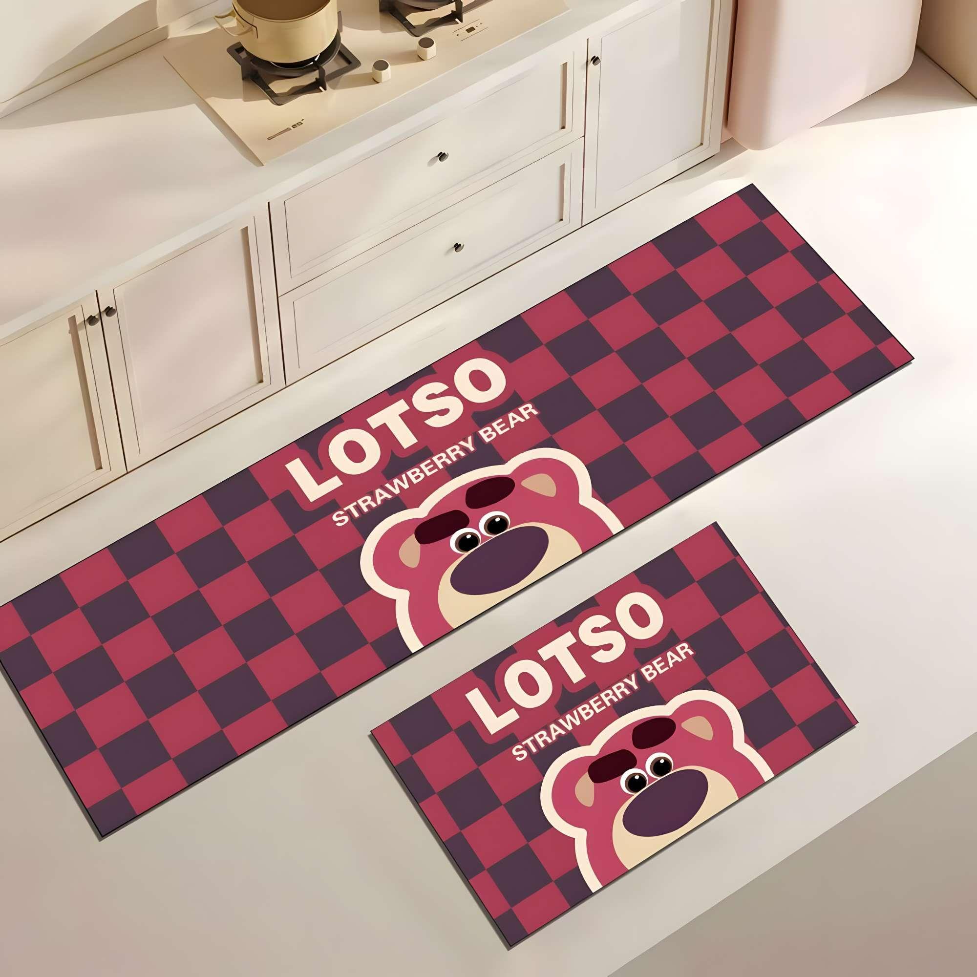 SET DE 2 ALFOMBRAS DE GOMA MINIMALISTAS PARA COCINA B12-2