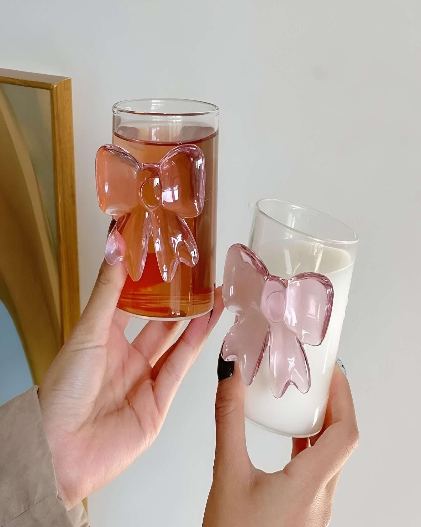 Set de 4 Vasos de Cristal con Lazo-3