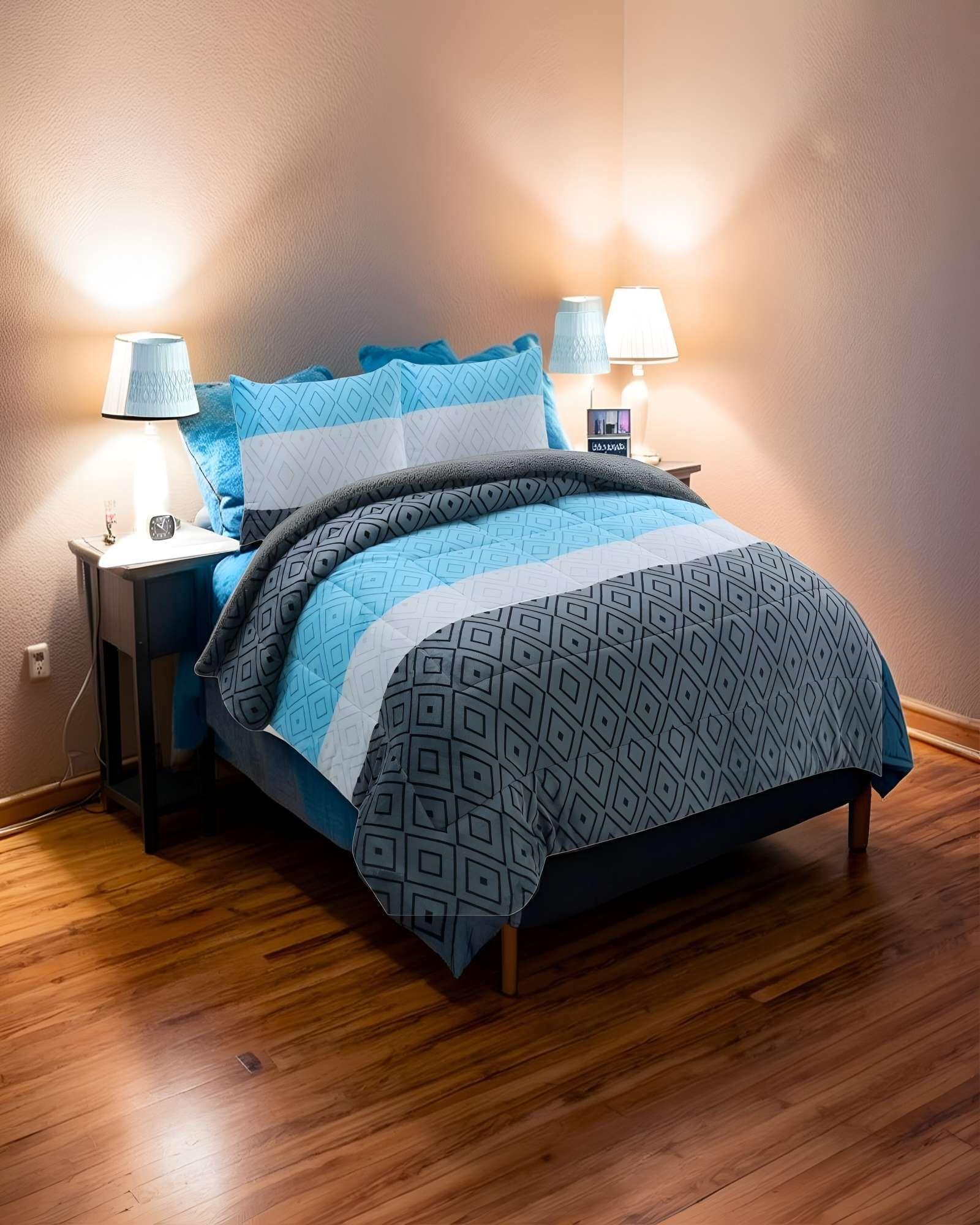 COBERTOR CON CHIPORRO 2 PLAZAS 230X250CM MULTICOLOR B17-2