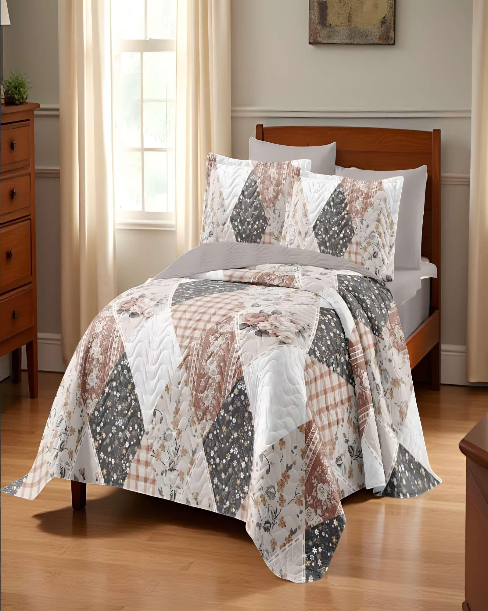 CUBRECAMA QUILT DE VERANO KING MULTICOLOR 03-3