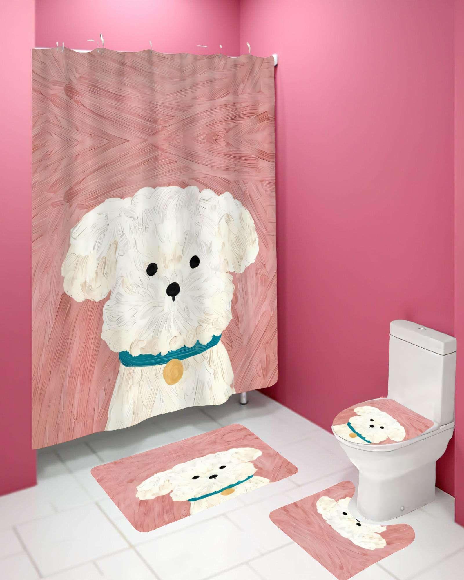 SET DE 4 PIEZAS PARA BAÑO CON ESTAMPADO 21-3