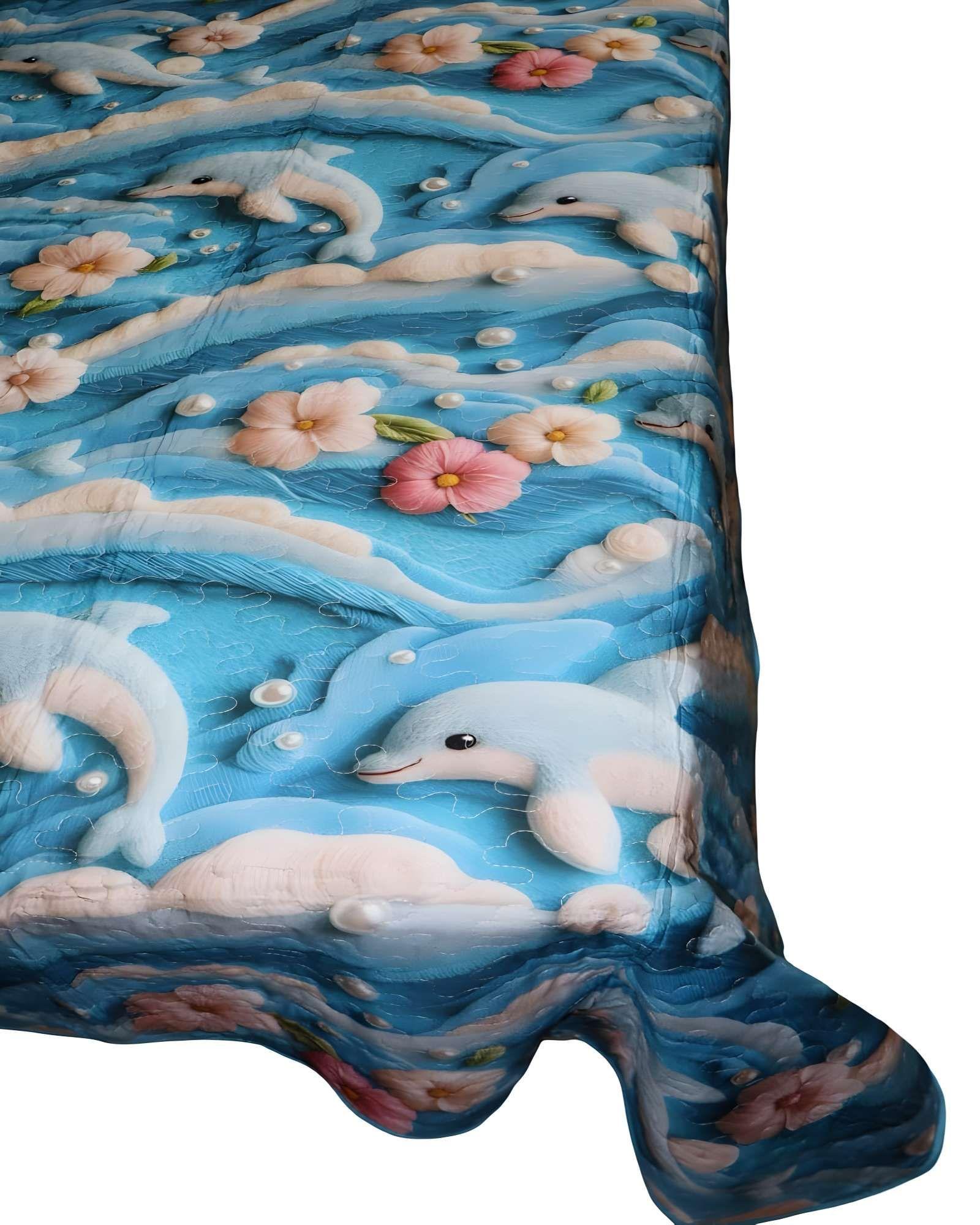 CUBRECAMA DE VERANO 3D PLAZA Y MEDIA 180 X 230 CM V01-1