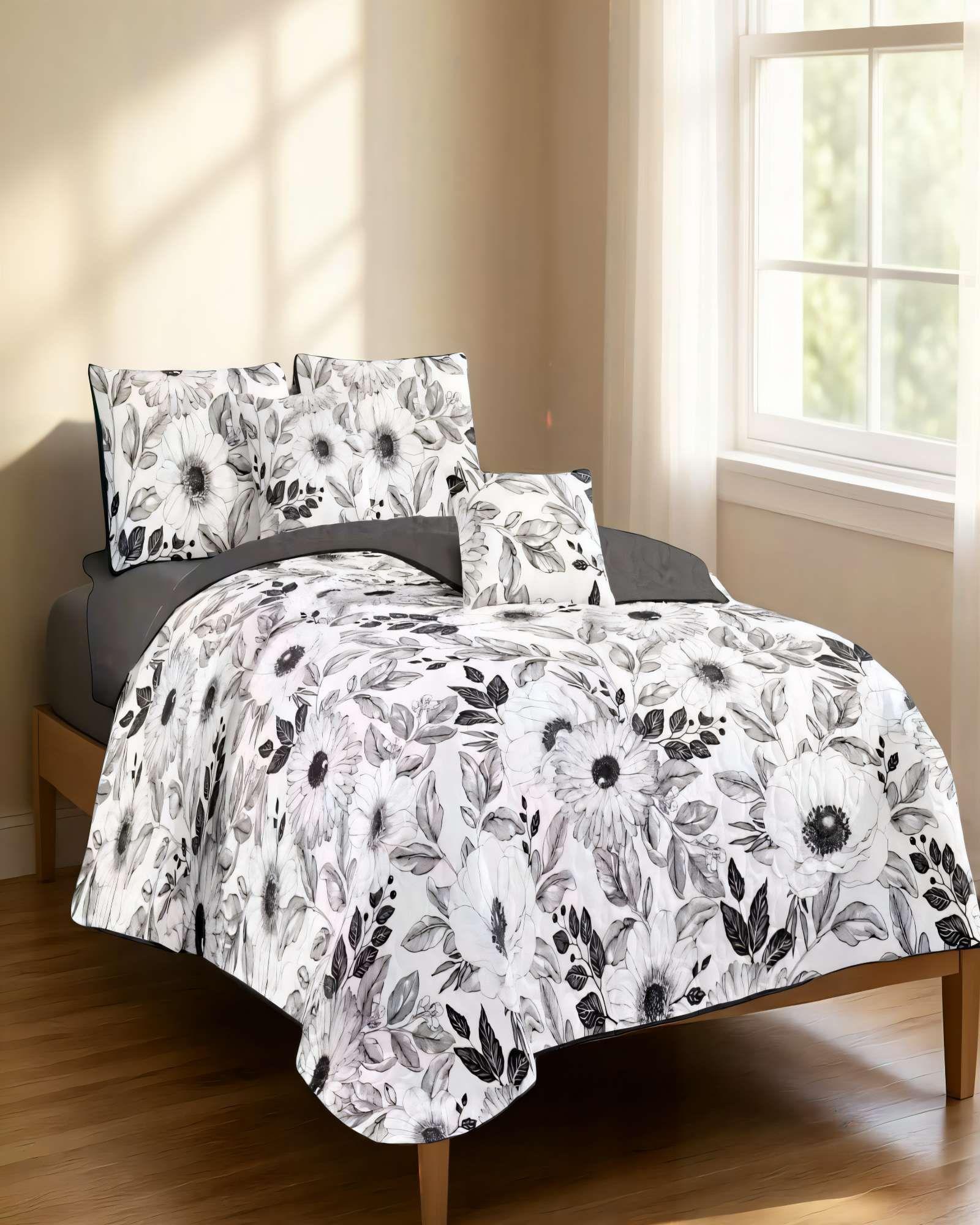 CUBRECAMA QUILT DE VERANO 2 PLAZAS CON DISENO 5-2