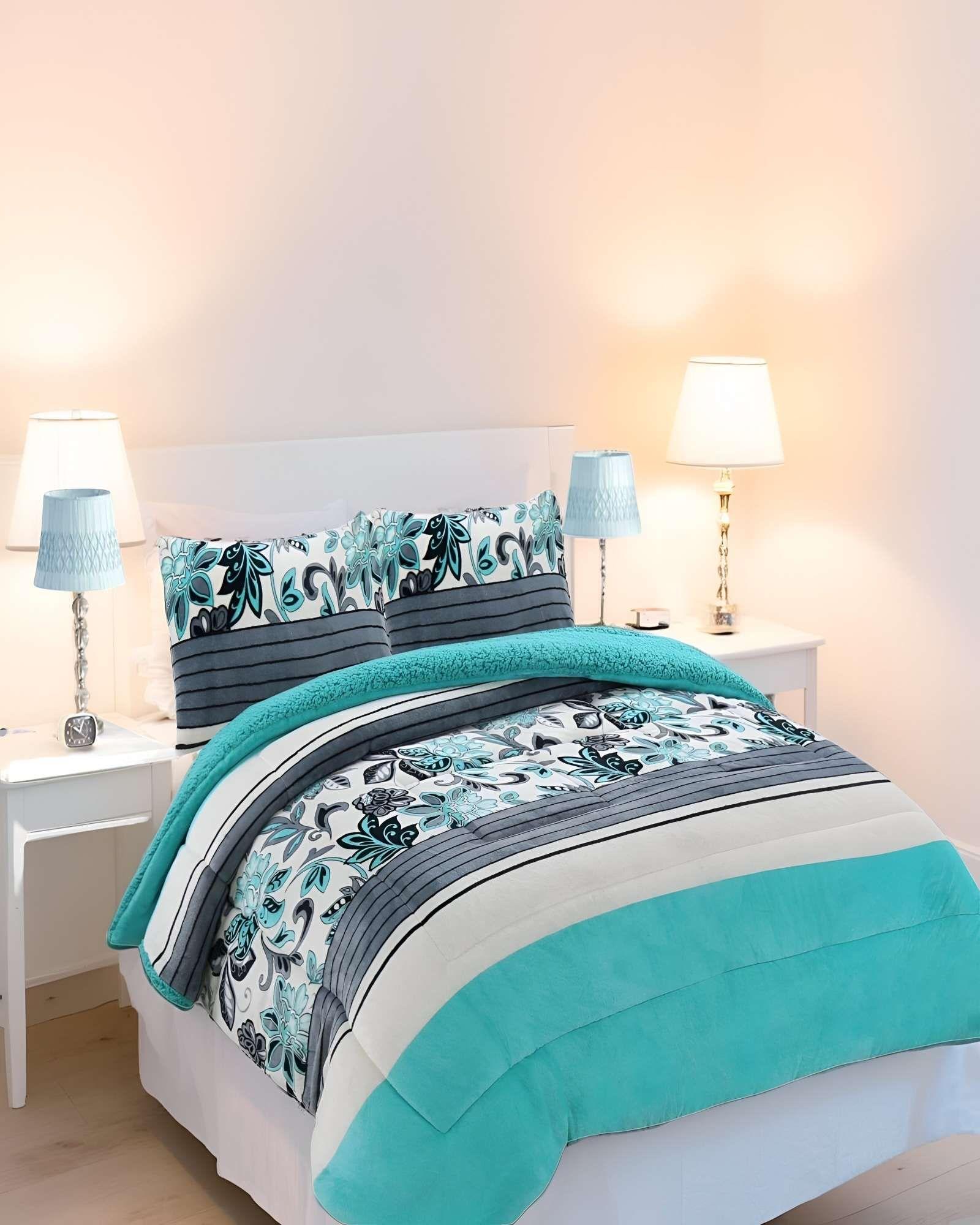 COBERTOR CON CHIPORRO PLAZA Y MEDIA 180X200CM MULTICOLOR B8-2