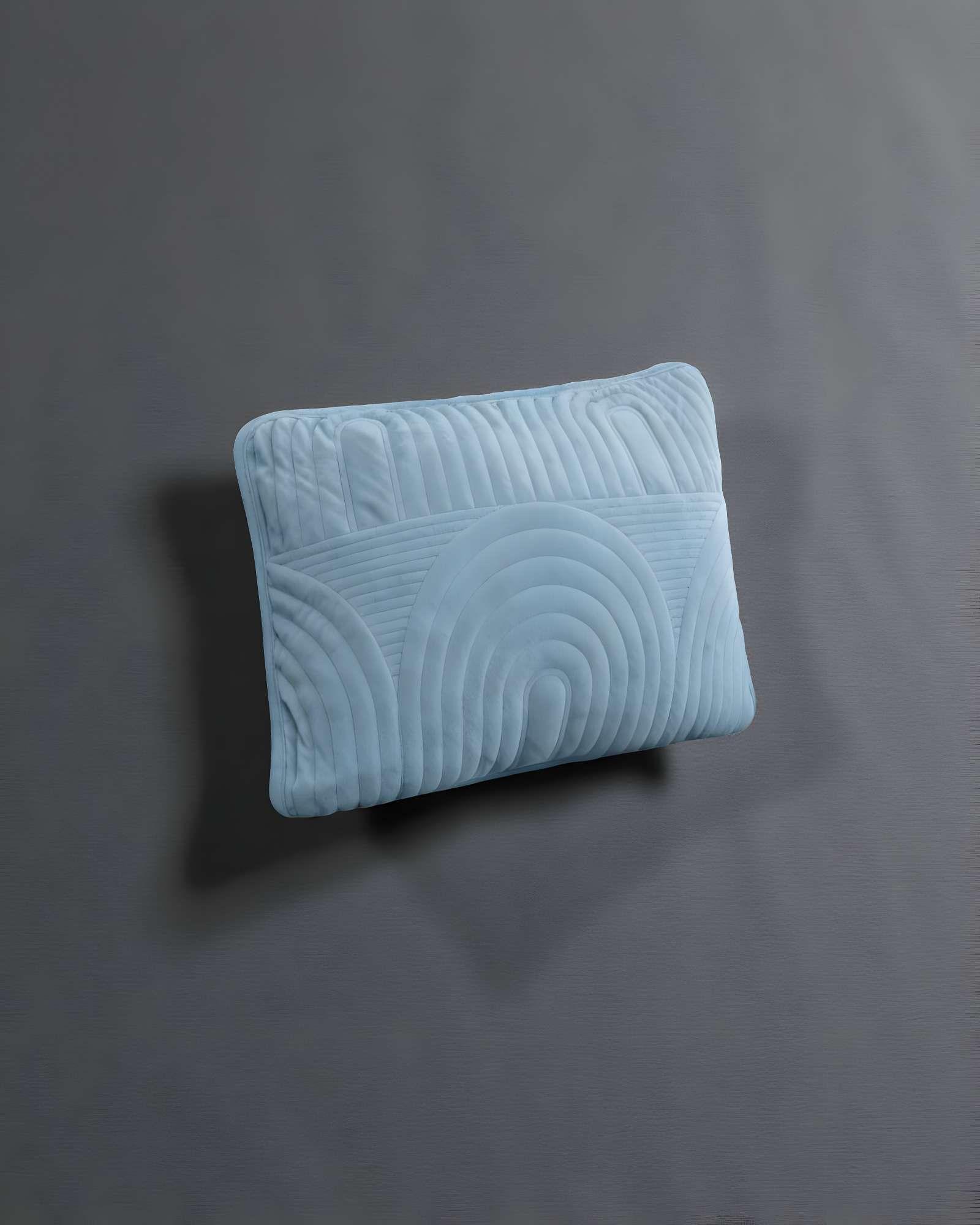 PACK DE 2 FUNDAS DE COJIN SERIE ARCO 30X50 CM CELESTE-2