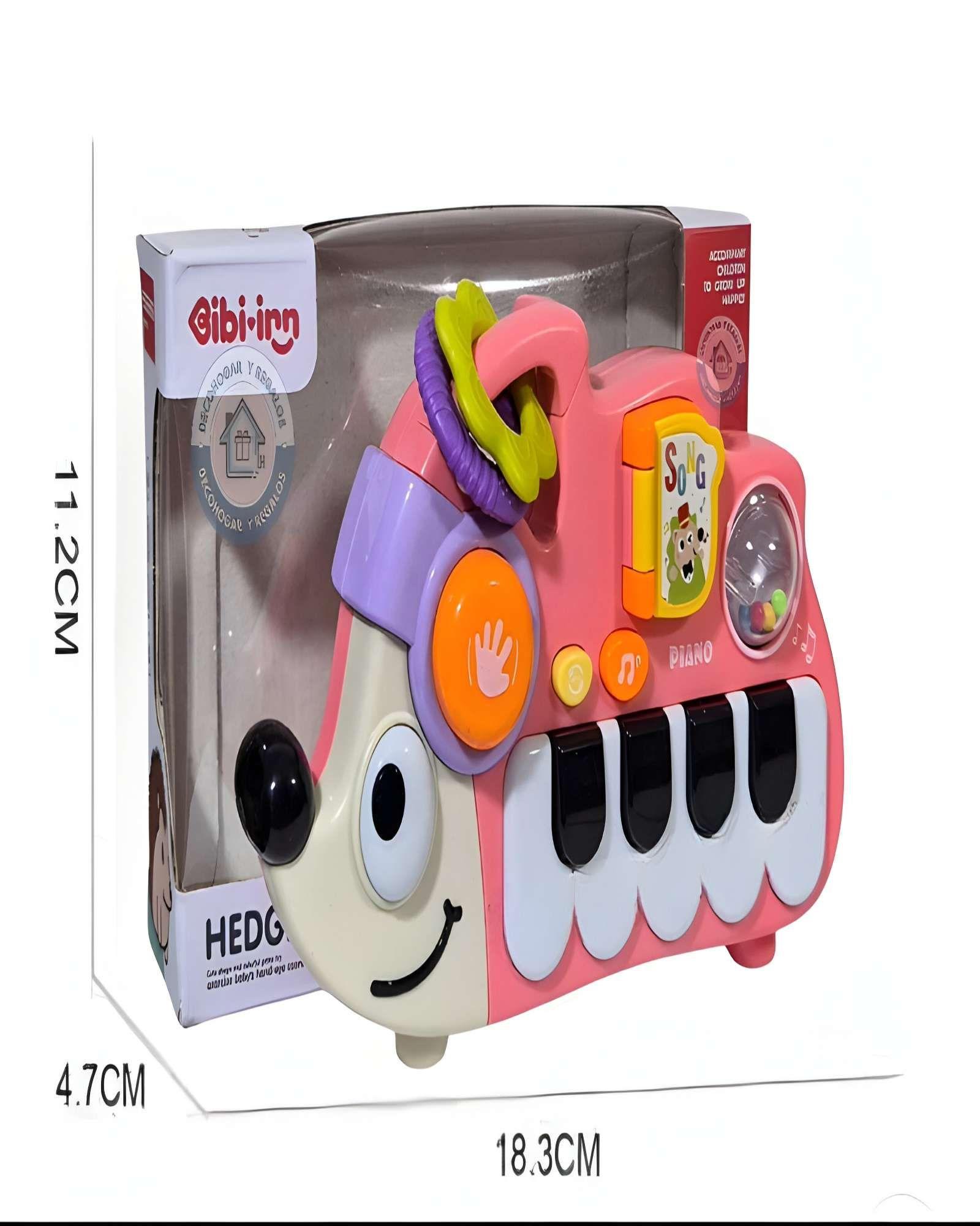 Piano Musical Sensorial Erizo Rosa-2