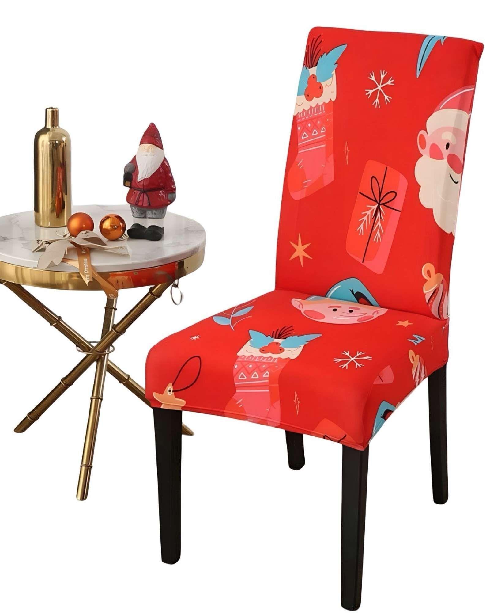 SET DE 6 FUNDAS PARA SILLAS DE NAVIDAD N14-3