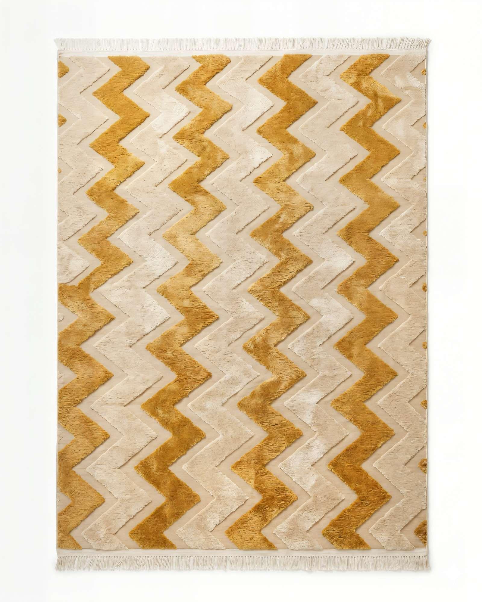 ALFOMBRA JACQUARD 180 X 200  DECORATIVA BICOLOR 10-1