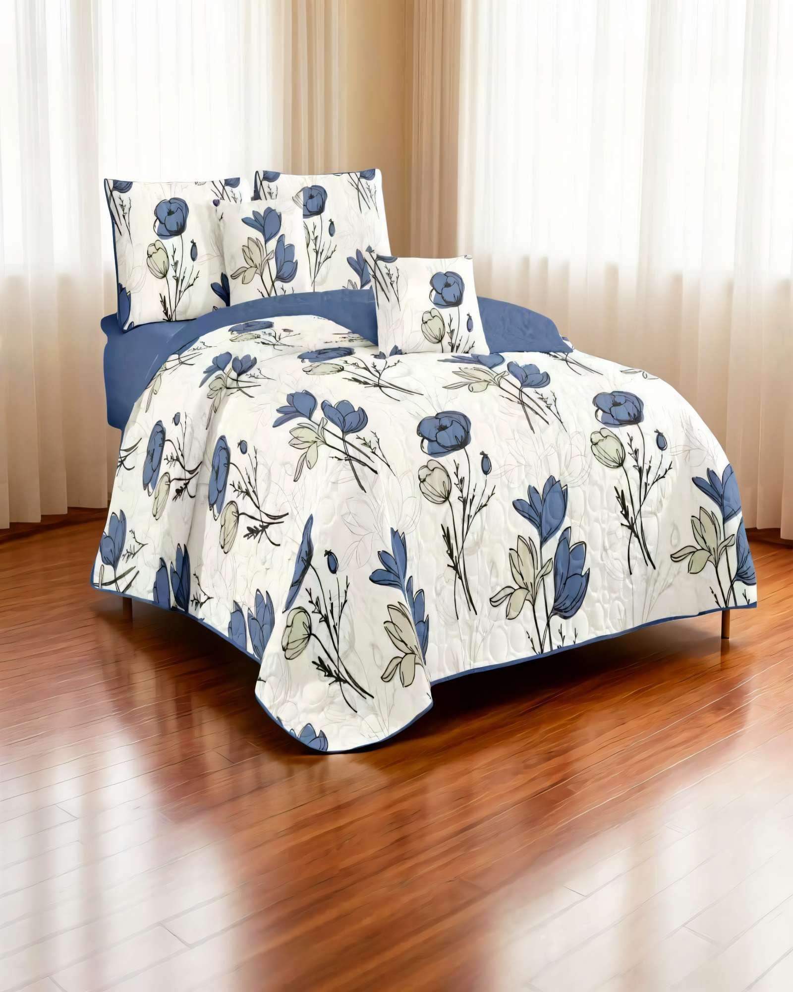 CUBRECAMA QUILT DE VERANO 2 PLAZAS CON DISENO 1-3