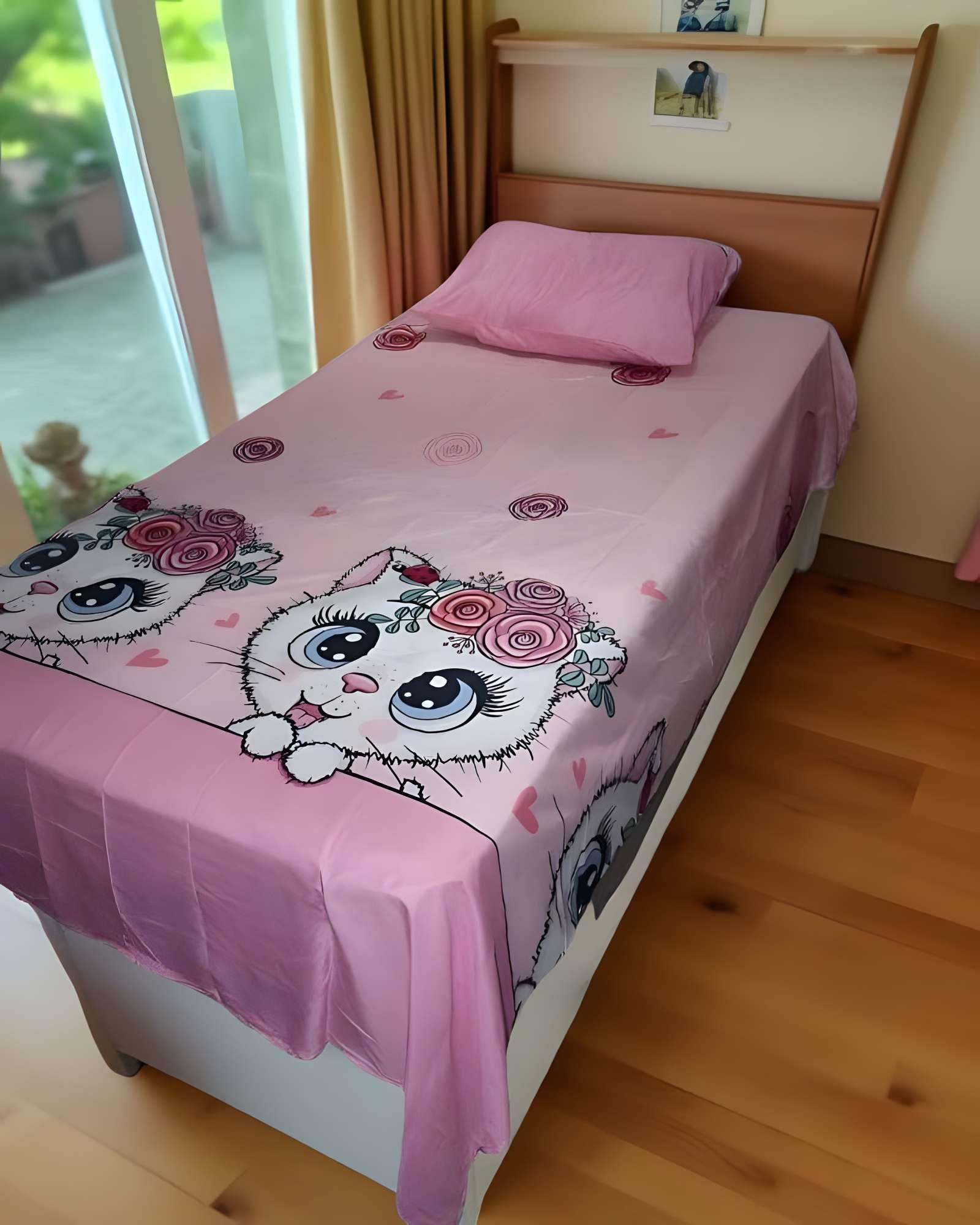 JUEGO DE SABANA INFANTIL DE 100 HILOS 1.5 PLAZAS D8-2