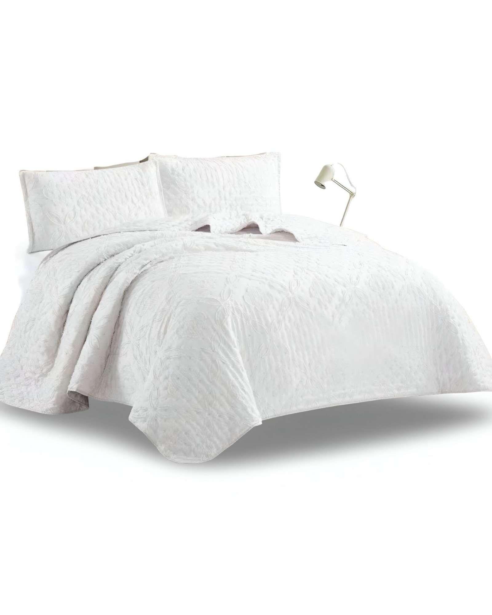 quilt cubrecama TUFTING DE LUJO SUAVE KING 13-0