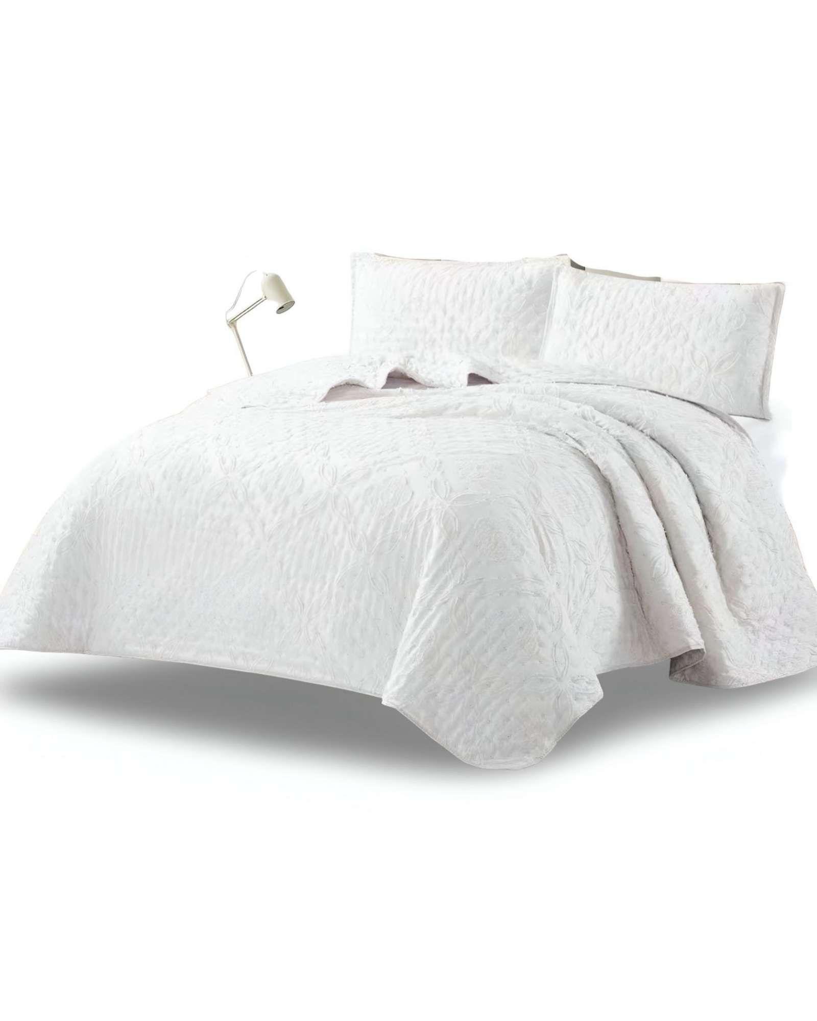 quilt cubrecama TUFTING DE LUJO SUAVE KING 13-1