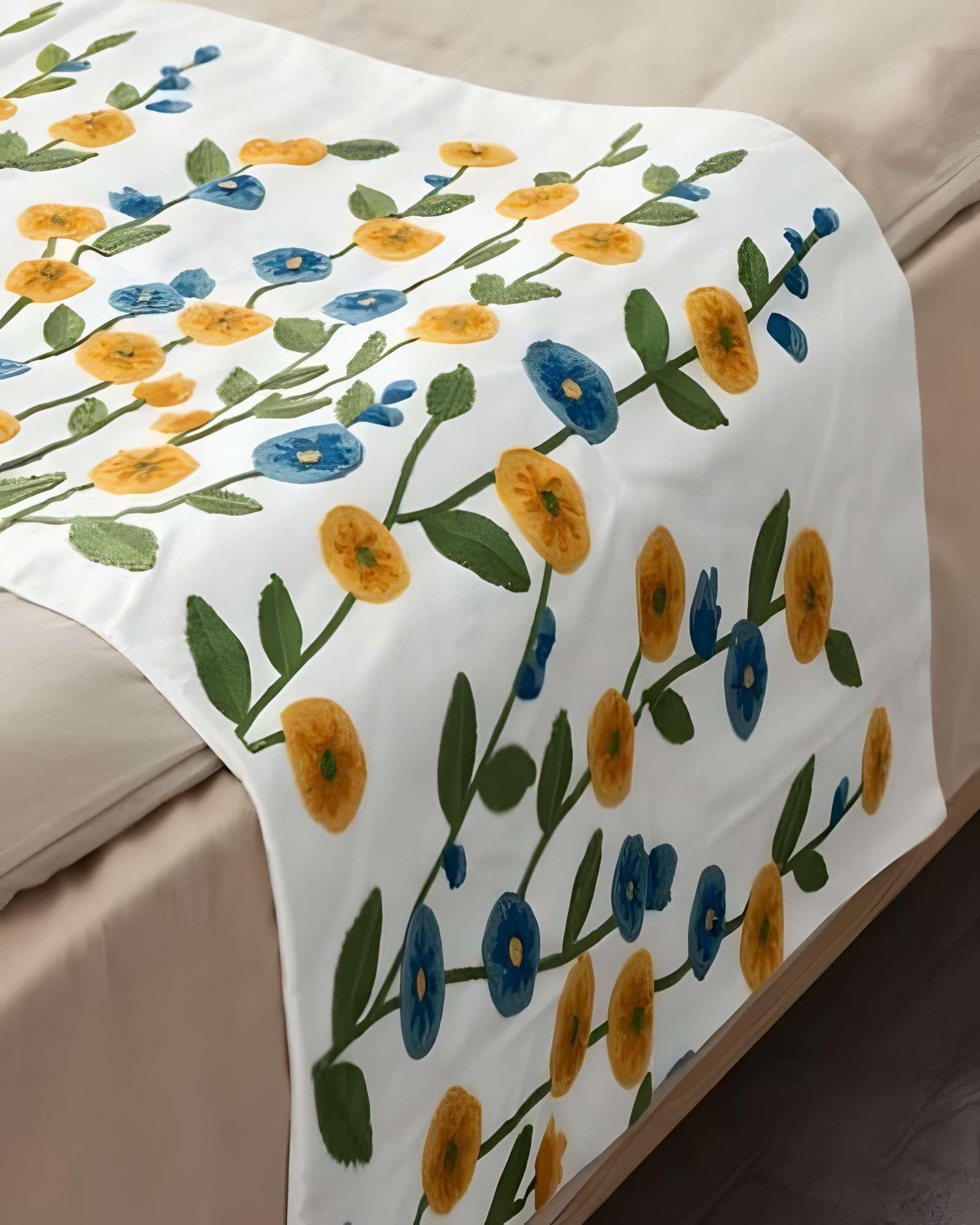 PIECERA BORDADA CON DOS FUNDAS BLANCO 01-4