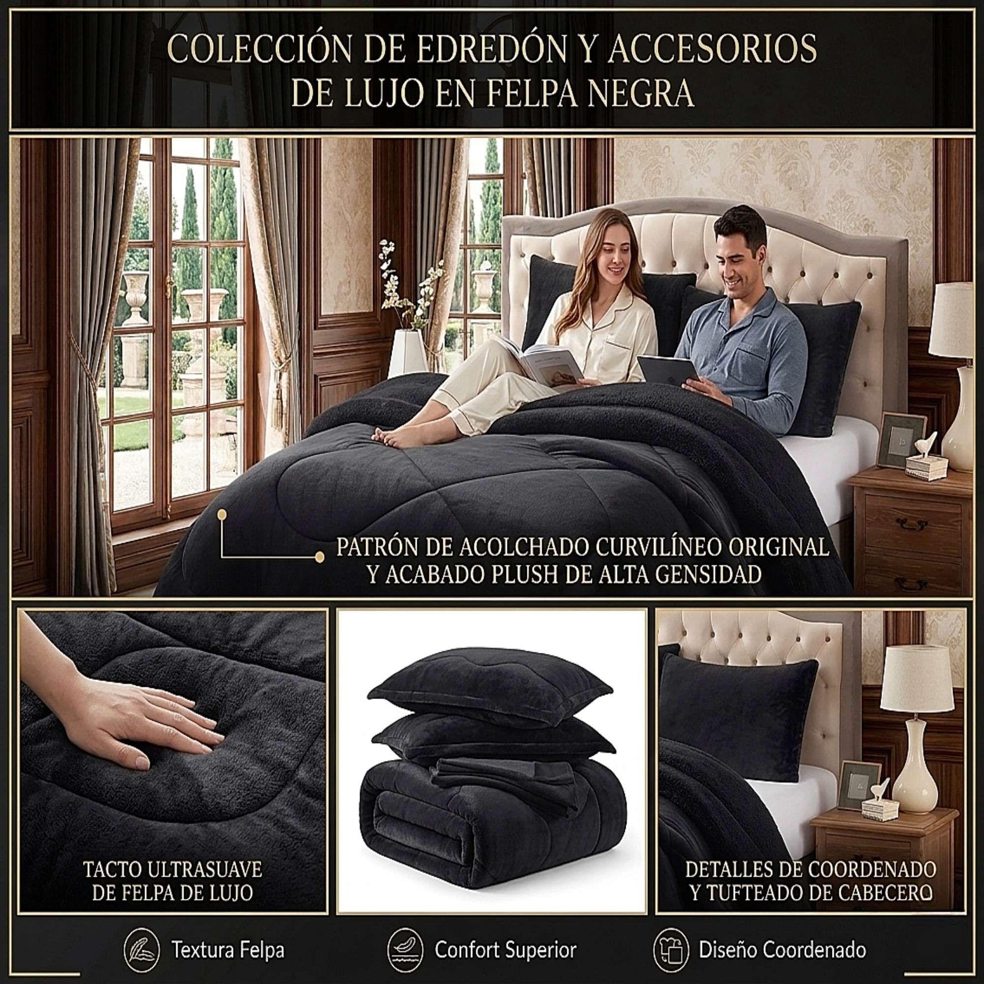 COBERTOR DE INVERNO PLUSH CON CHIPORRO CS KING NEGRO-2