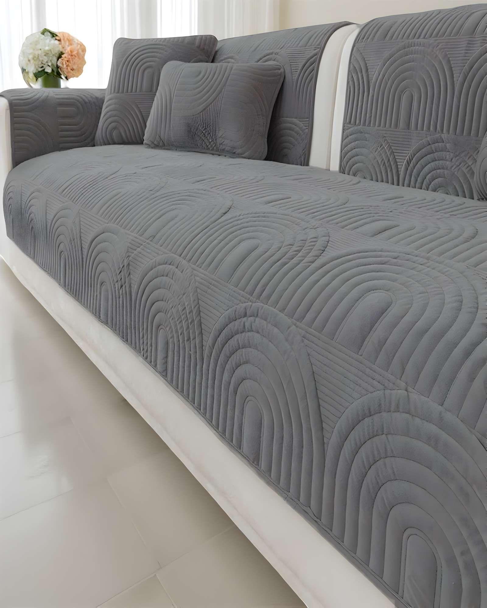 PACK DE 5 FUNDAS PARA SOFA CON DISEÑO J3 GRIS-2
