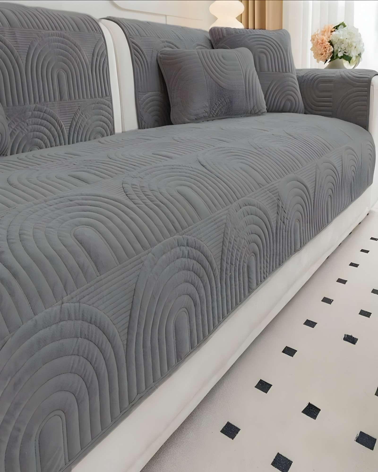 PACK DE 5 FUNDAS PARA SOFA CON DISEÑO J3 GRIS-3