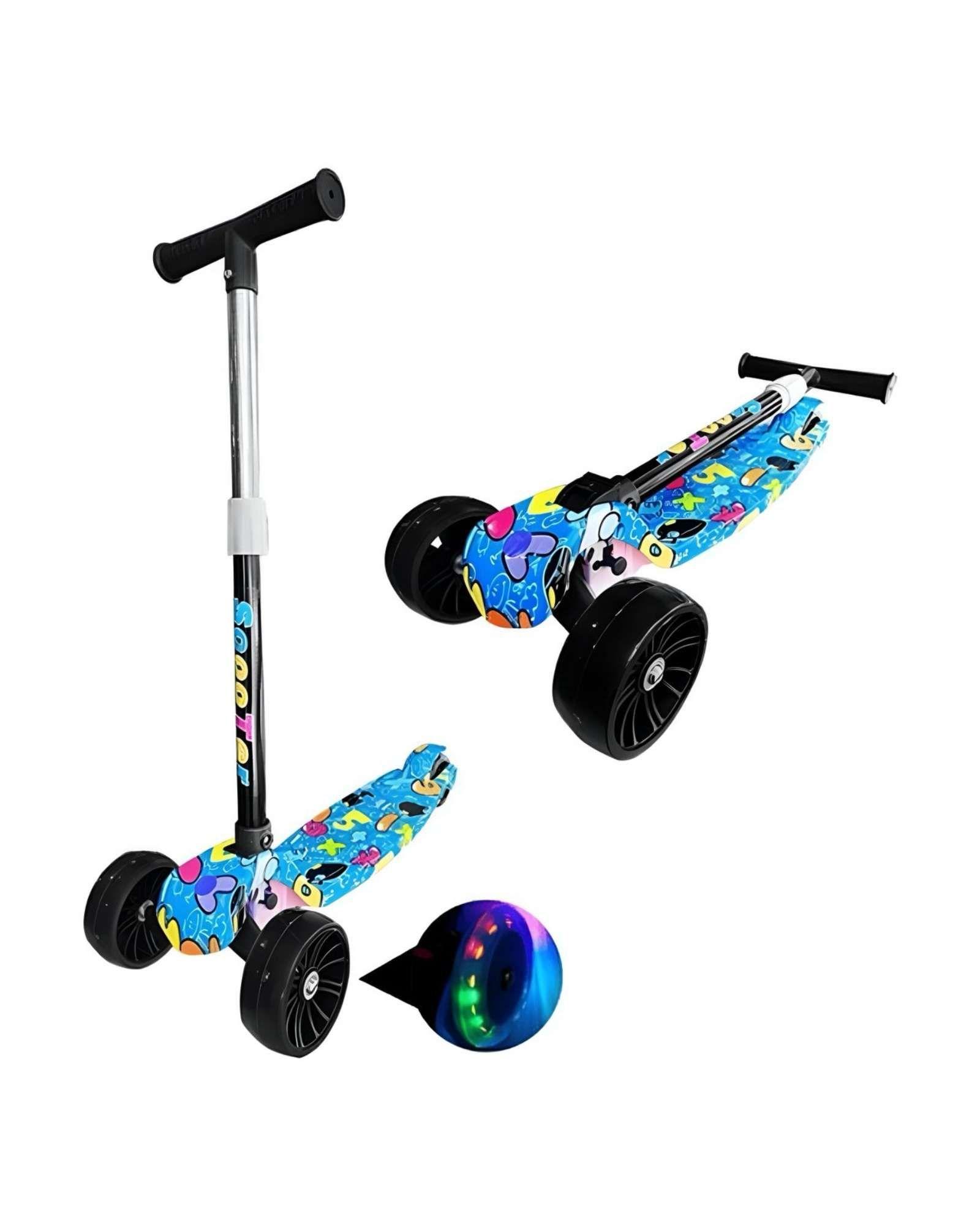 Scooter Infantil de 3 Ruedas con Luces LED multicolor 04-0
