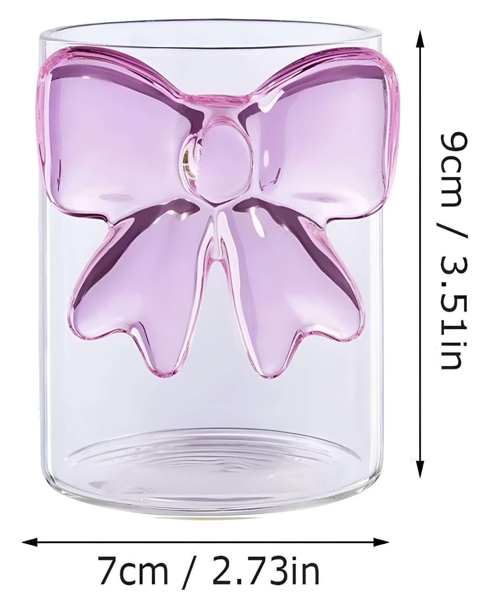 Set de 2 Vasos de Cristal con Lazo-2