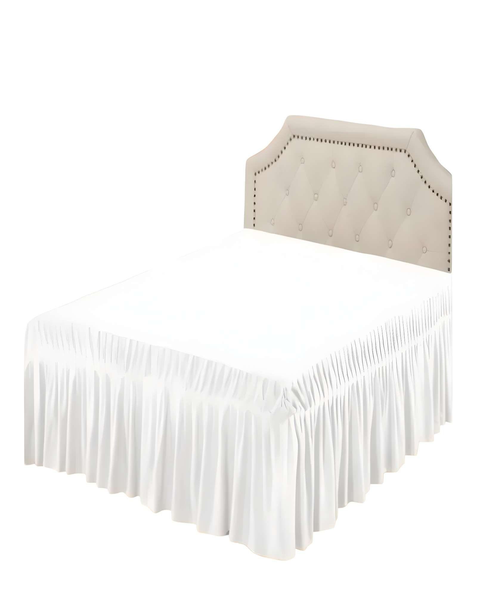 FALDON DE CAMA SIN FUNDA PLAZA Y MEDIA BLANCO-0
