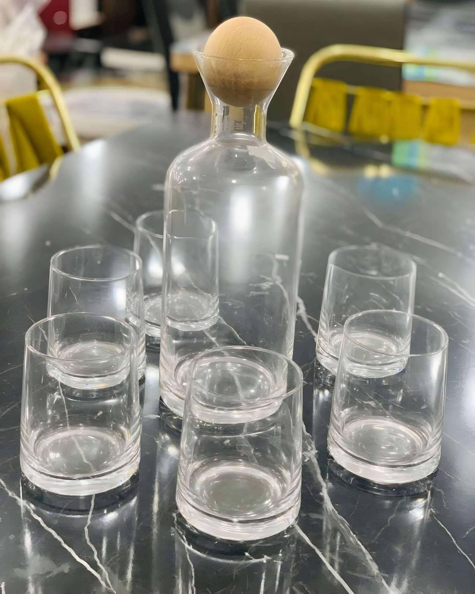 SET DE JARRA MAS 6 VASOS TRANSPARENTE-2