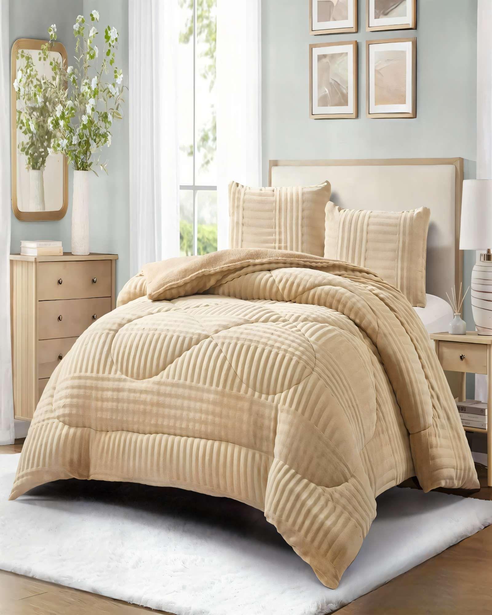 COBERTOR DE PELUDOS LECHE PLAZA Y MEDIA COLOR CAFE -2