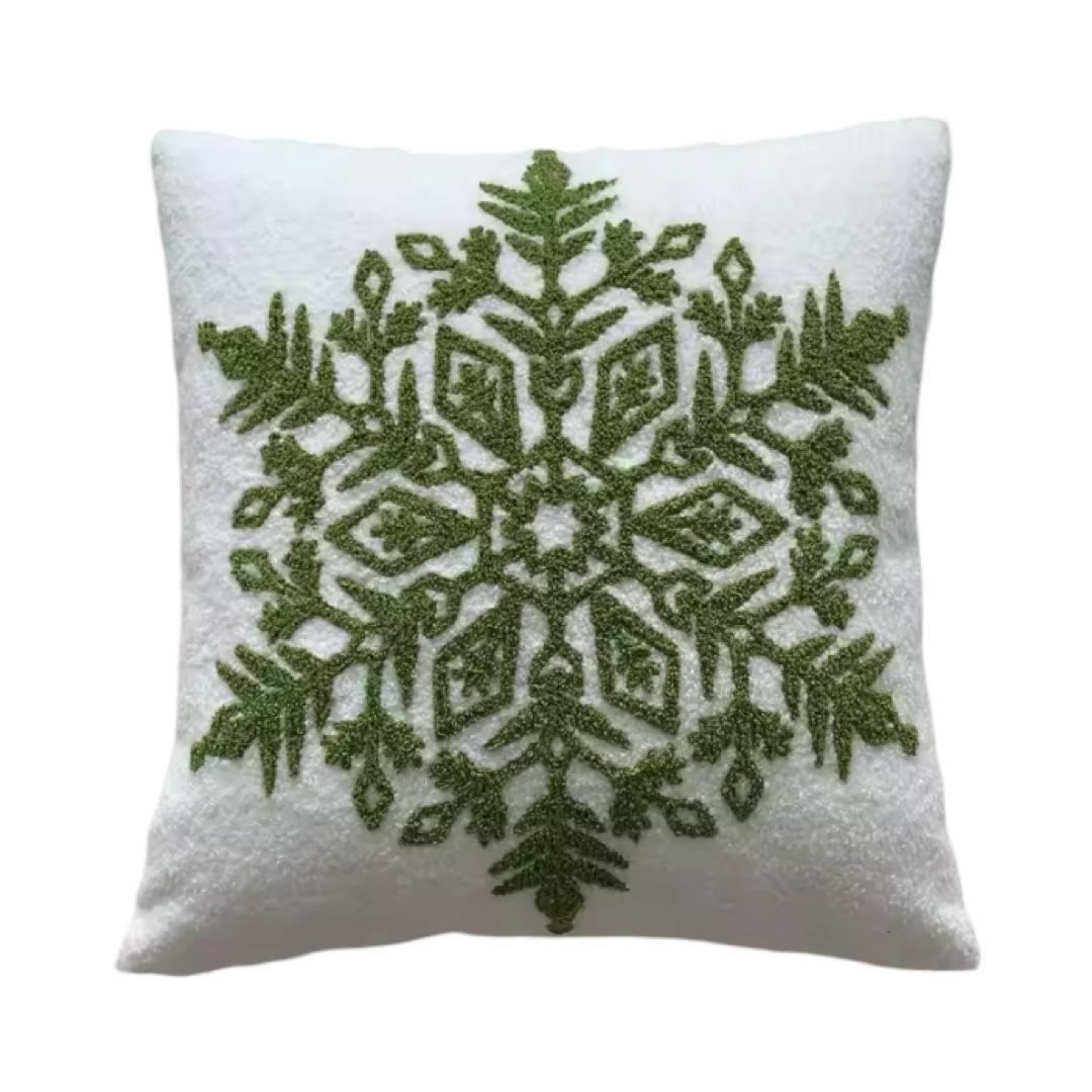 Pack de 4 Fundas De Cojín De Navidad De 45x45 Cm Con Bordado J1-2