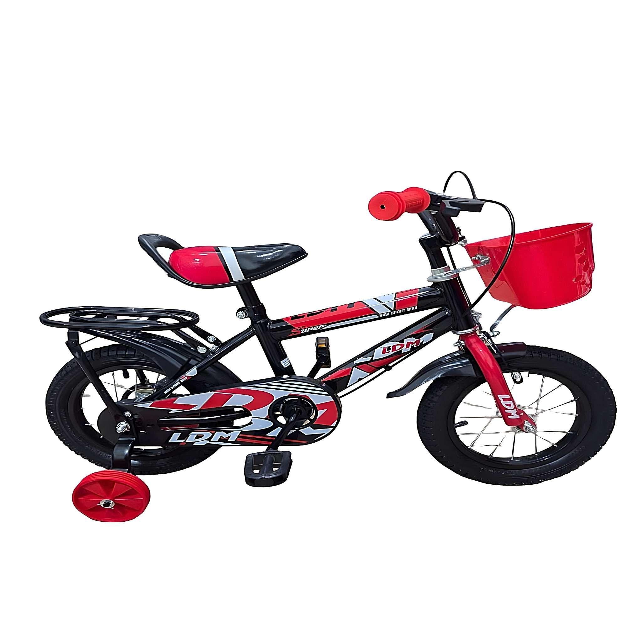 BICICLETA DE NIÑOS ARO 14 CON RUEDITAS COLOR ROJO2-3