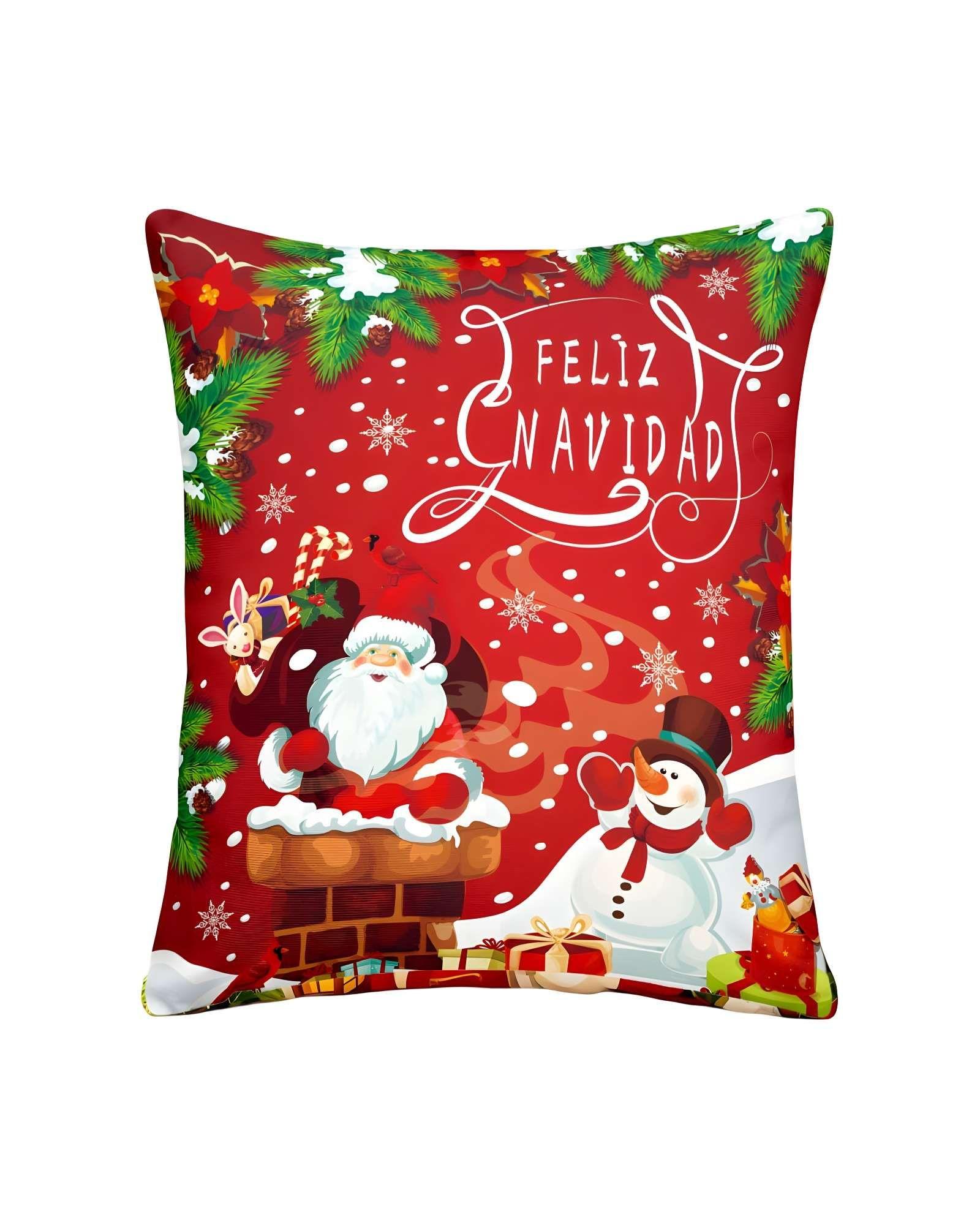 SET DE 4 FUNDAS DE COJINES DE NAVIDAD 45X45 CM A06-1