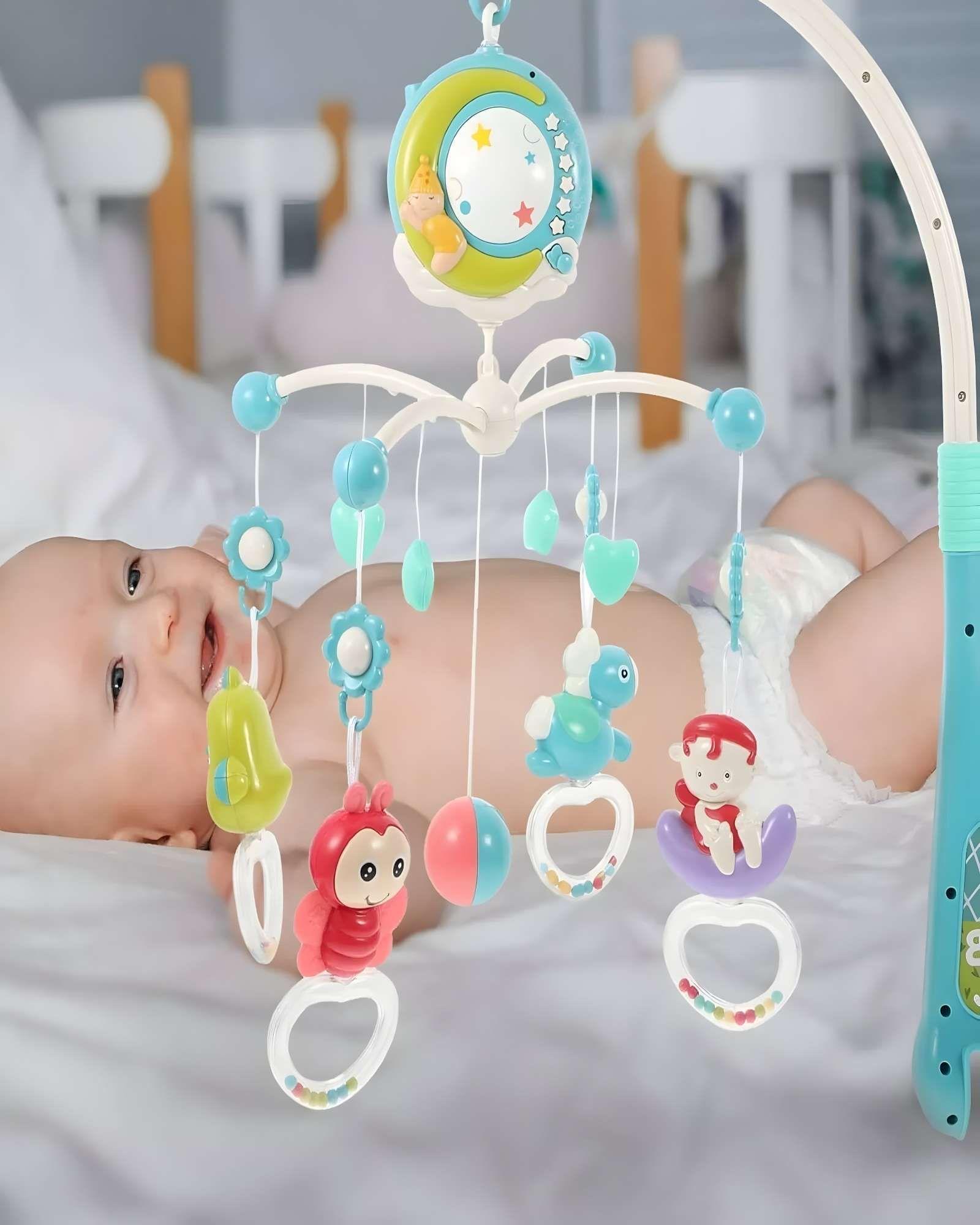 MOVIL MUNDA HADA MUSICAL CON CONTROL REMOTO Y PROYECCIÓN DE IMAGEN AZUL-3