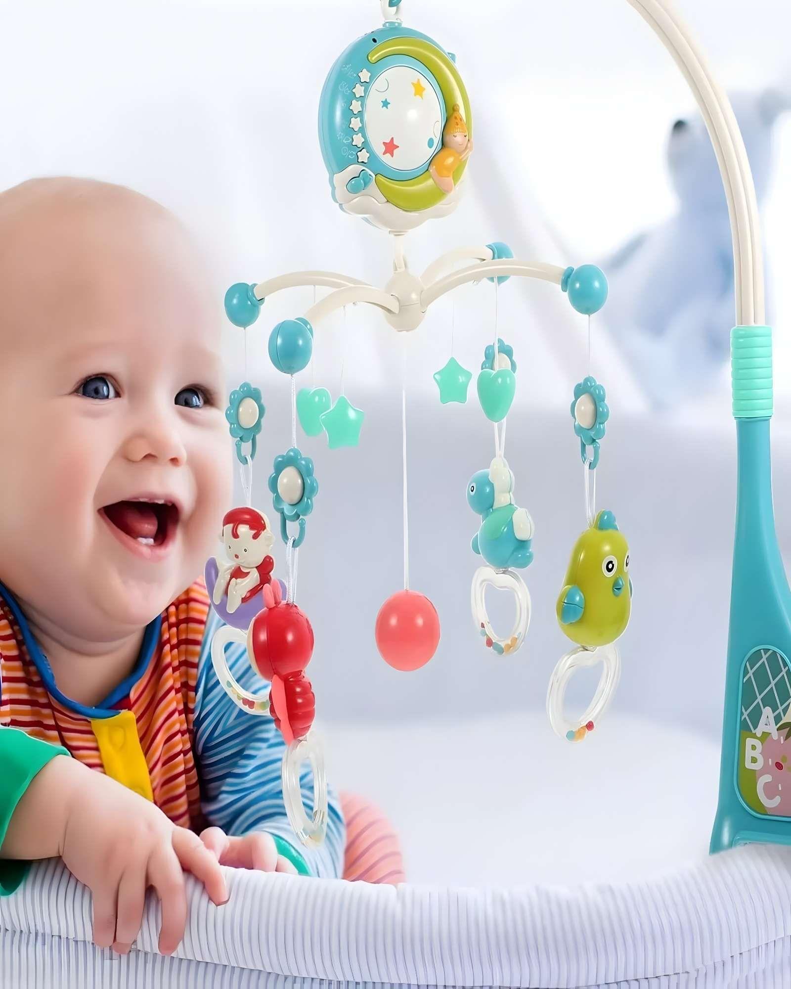 MOVIL MUNDA HADA MUSICAL CON CONTROL REMOTO Y PROYECCIÓN DE IMAGEN AZUL-4