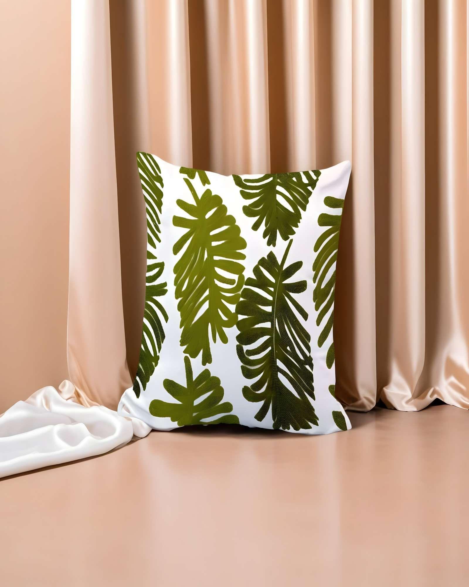 PACK DE 2 FUNDAS DE COJIN BORDADAS 45X45CM BLANCO 16-3