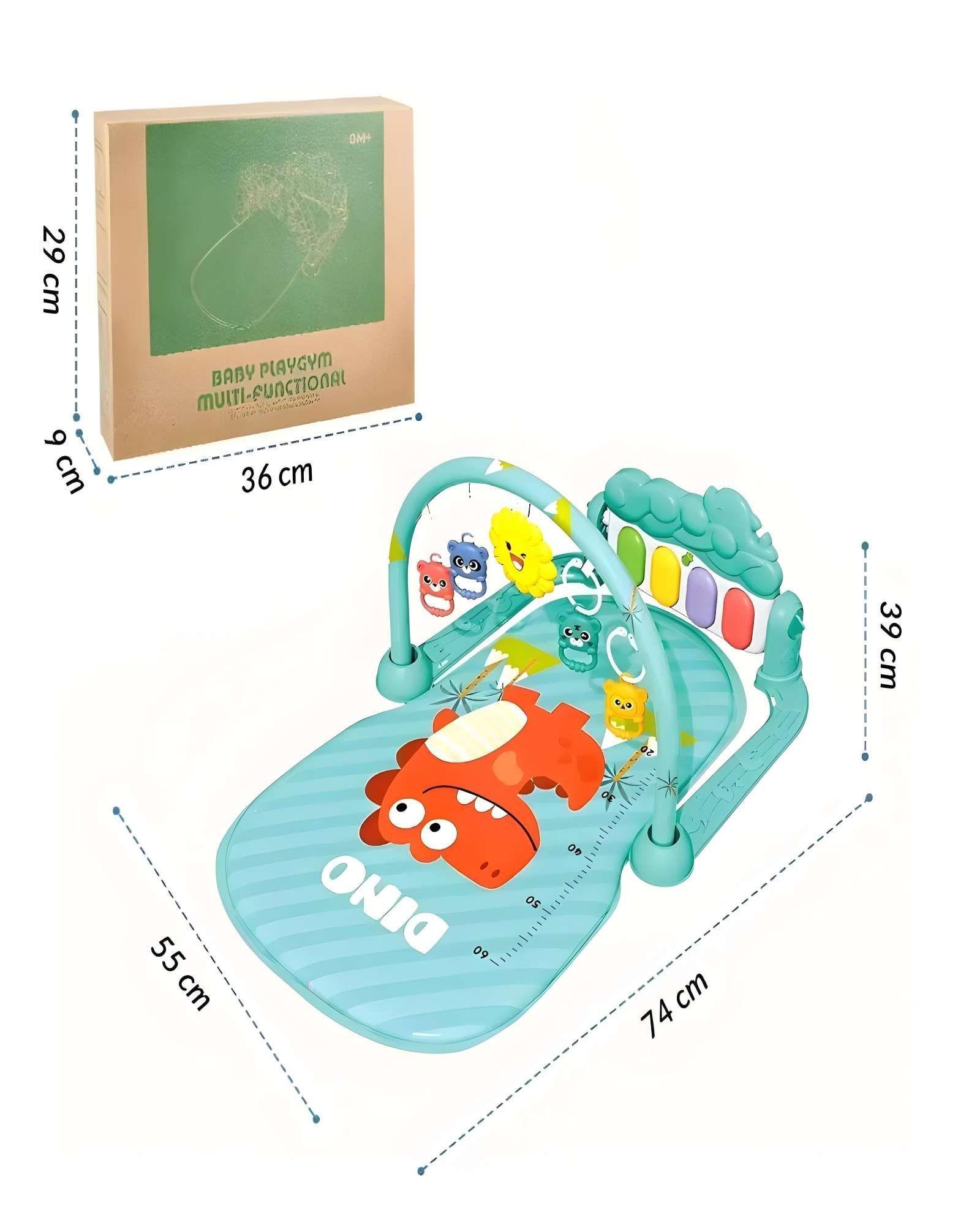 GIMNASIO MUSICAL PARA BEBE CON PIANO VERDE-1