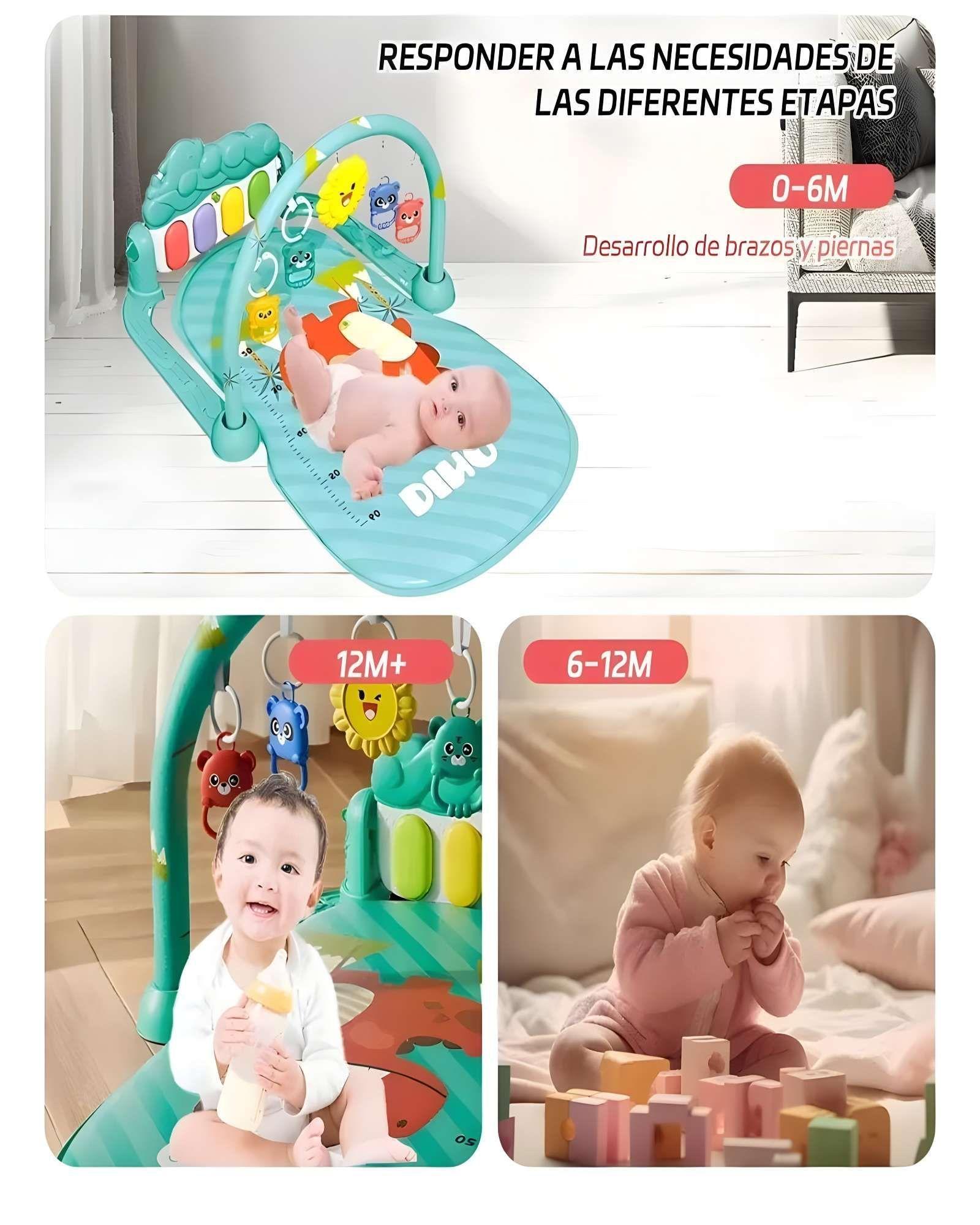 GIMNASIO MUSICAL PARA BEBE CON PIANO VERDE-3