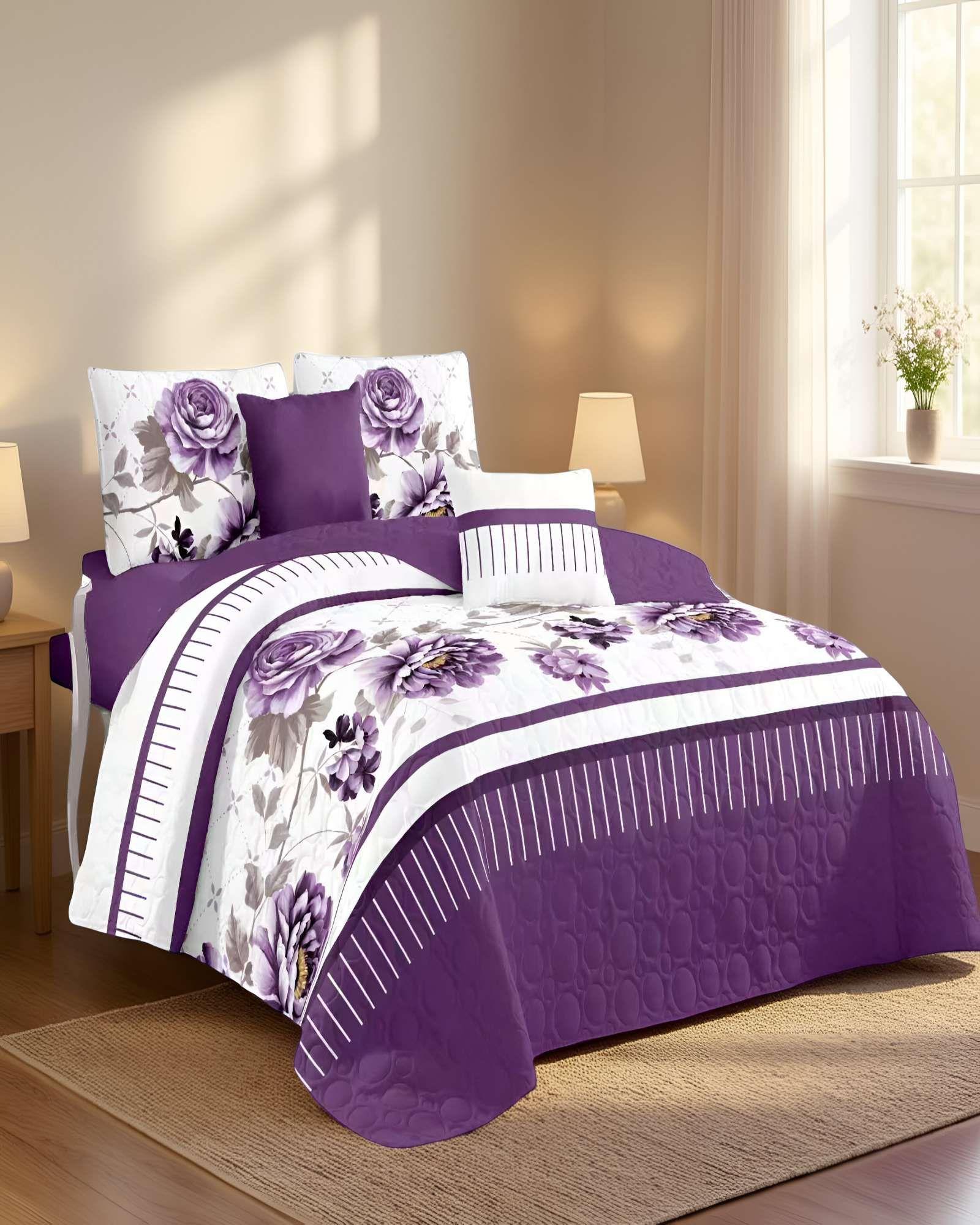 CUBRECAMA QUILT DE VERANO KING CON DISENO 15-2