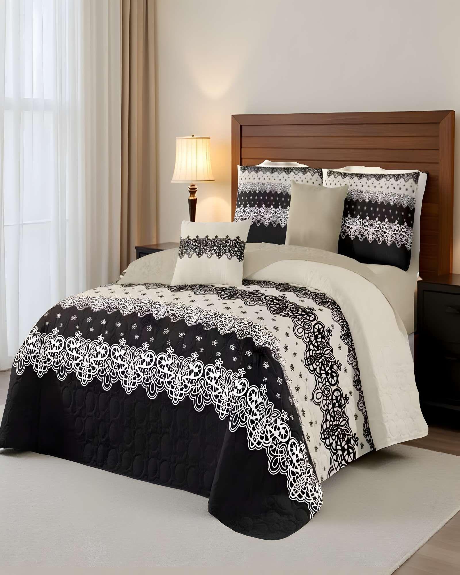 CUBRECAMA CON DISEÑOS ÚNICOS KING 250 X 270 CM P04-3