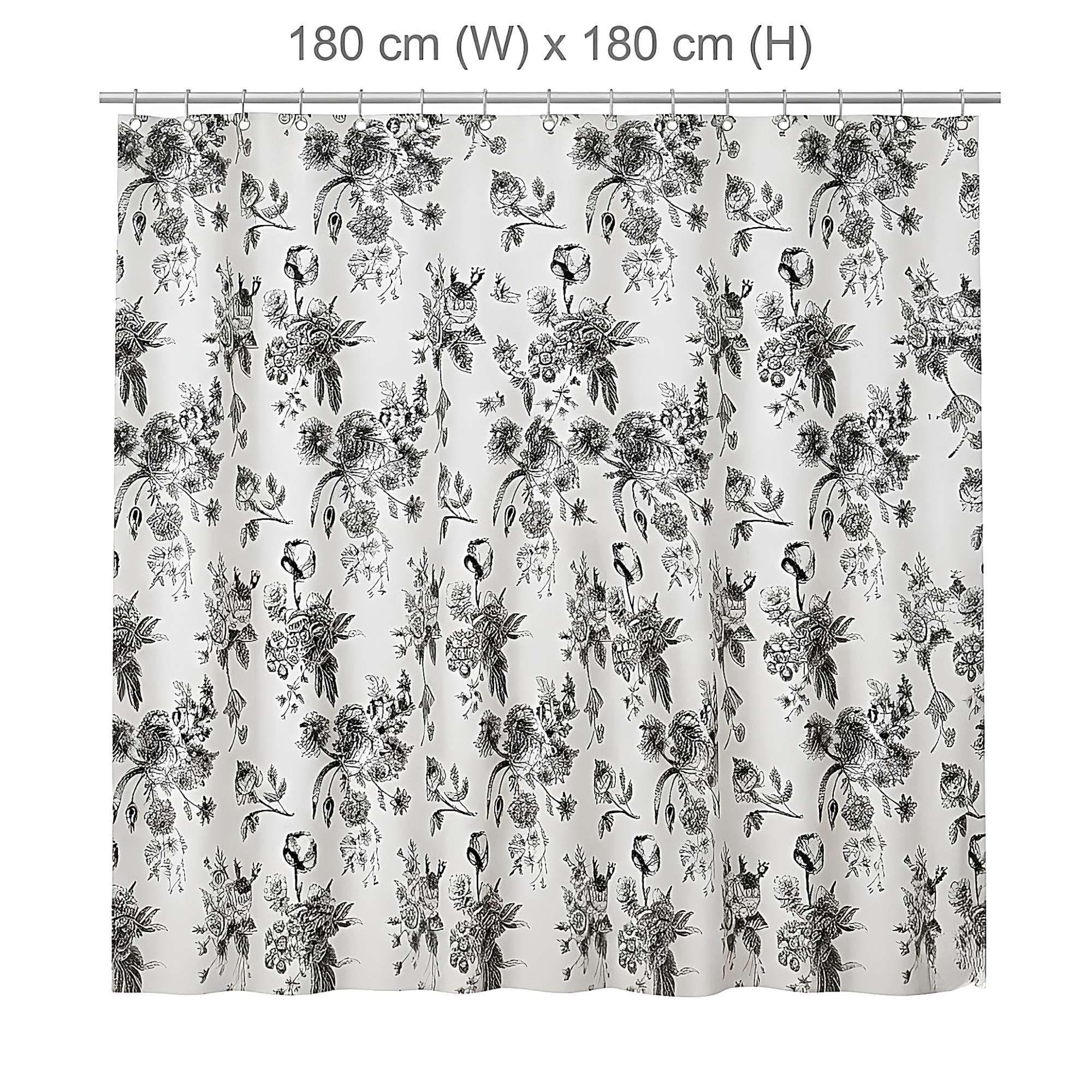 CORTINA DE BAÑO CON FORRO 180X180 CM CB33-1