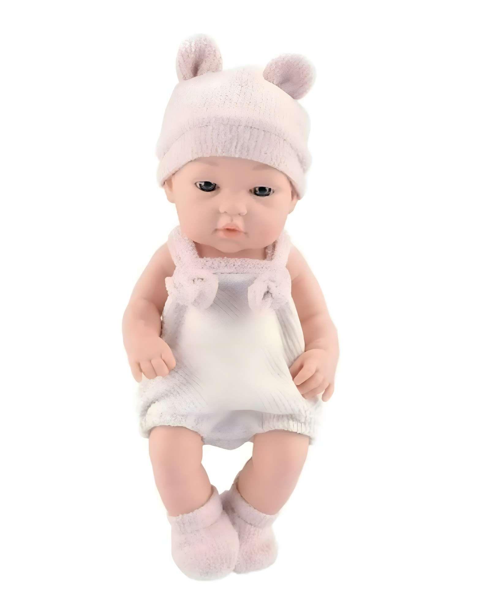 Muñeca infantil bebé realista silicona babydoll Rosa  -0