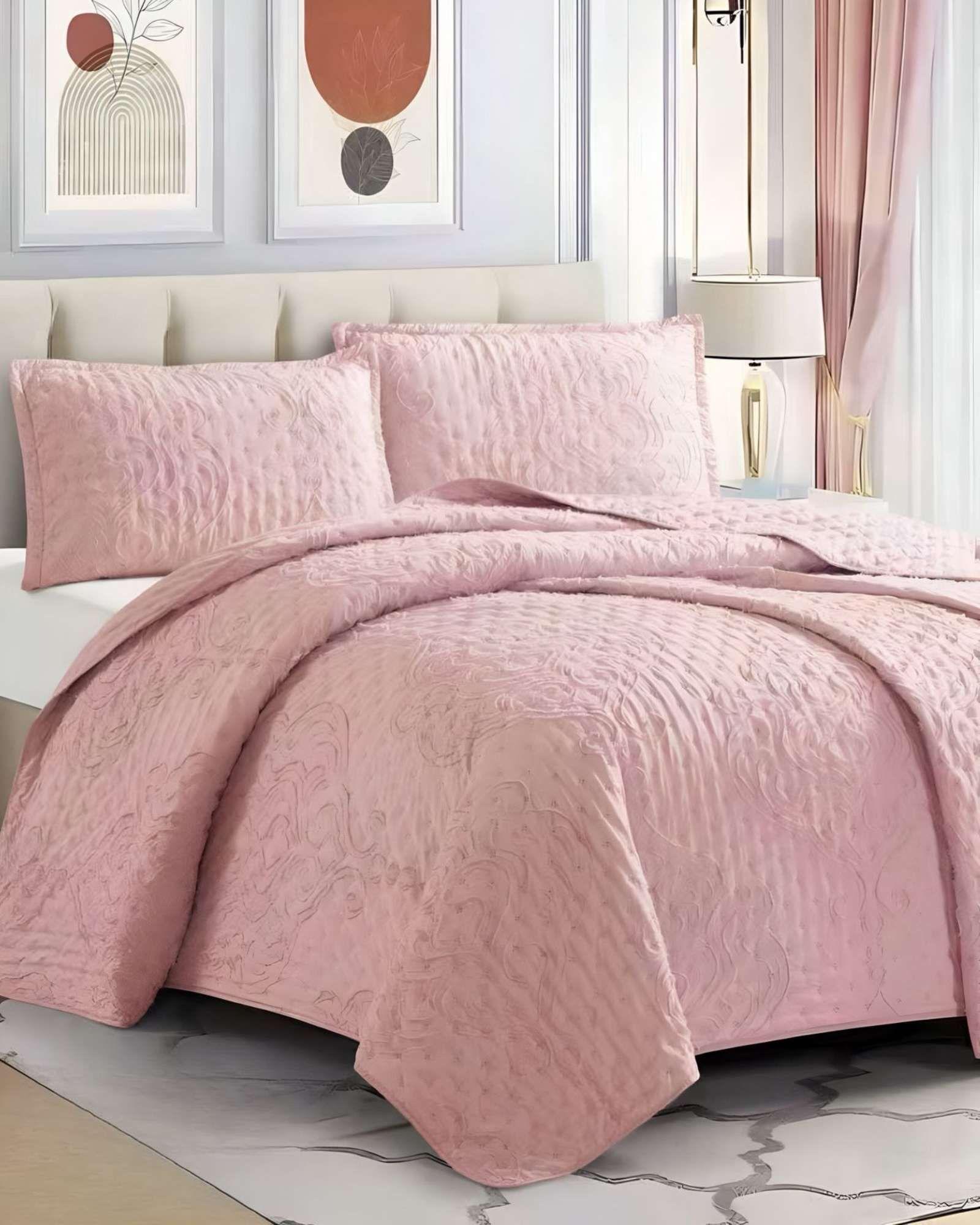 quilt cubrecama TUFTING DE LUJO SUAVE 2 PLAZAS 05-2