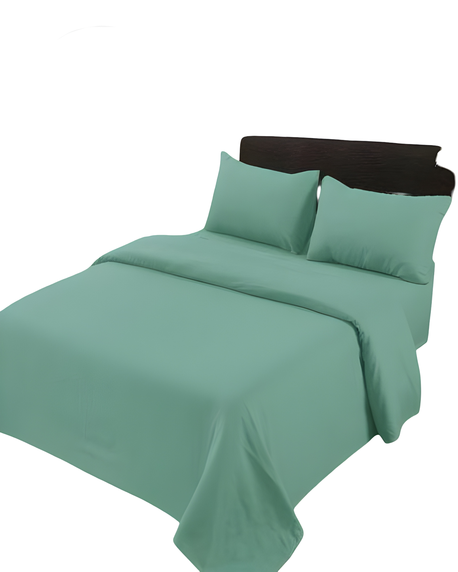 JUEGO DE SABANAS DE 500 HILOS PLAZA Y MEDIA VERDE CLARO-1