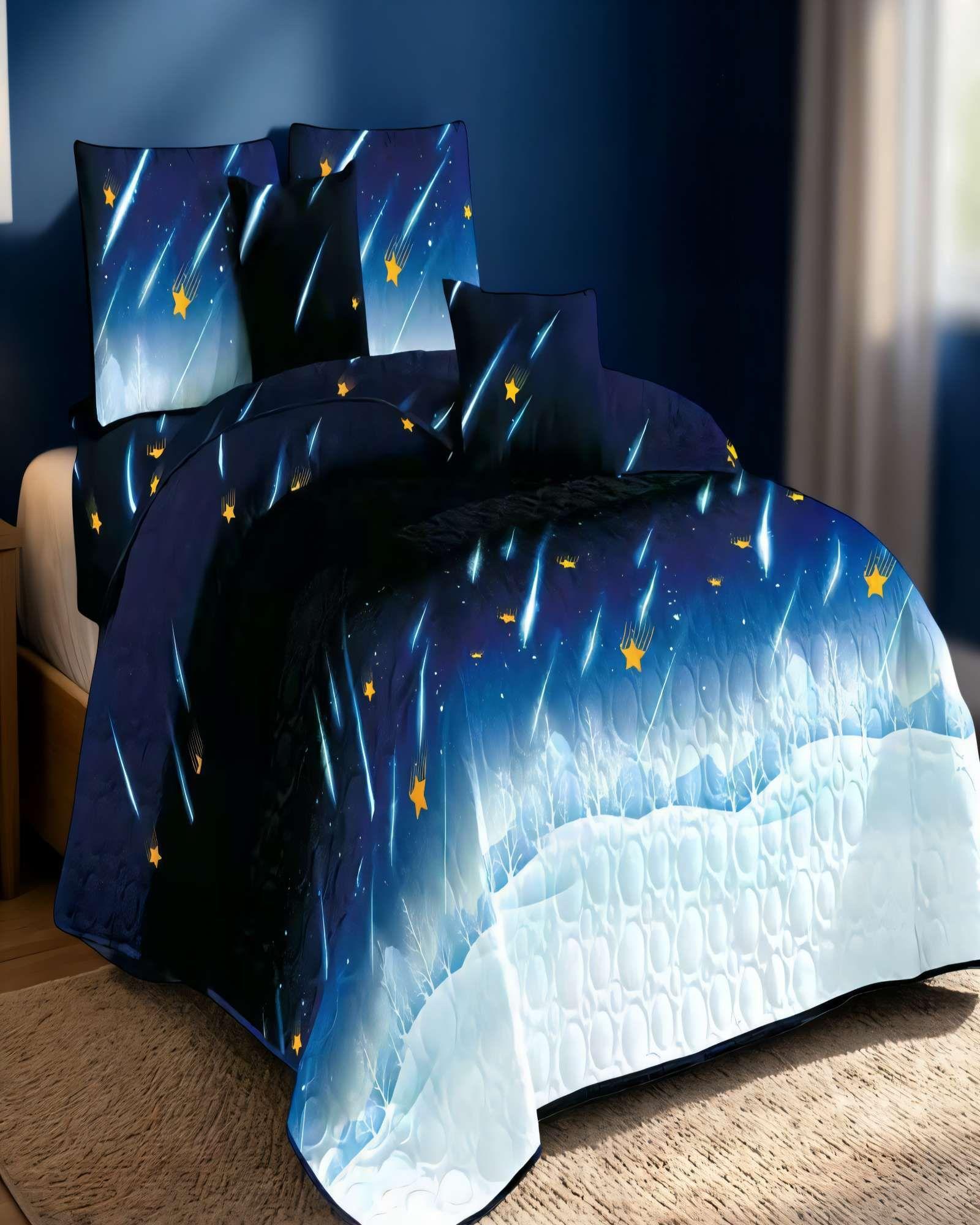 CUBRECAMA QUILT DE VERANO 2 PLAZAS CON DISENO 4-3