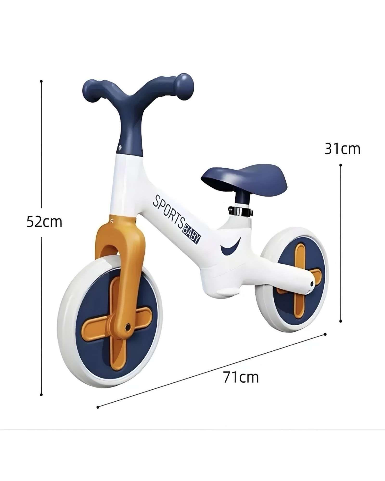 Bicicleta Equilibrio Sin Pedales unisex Blanco-3