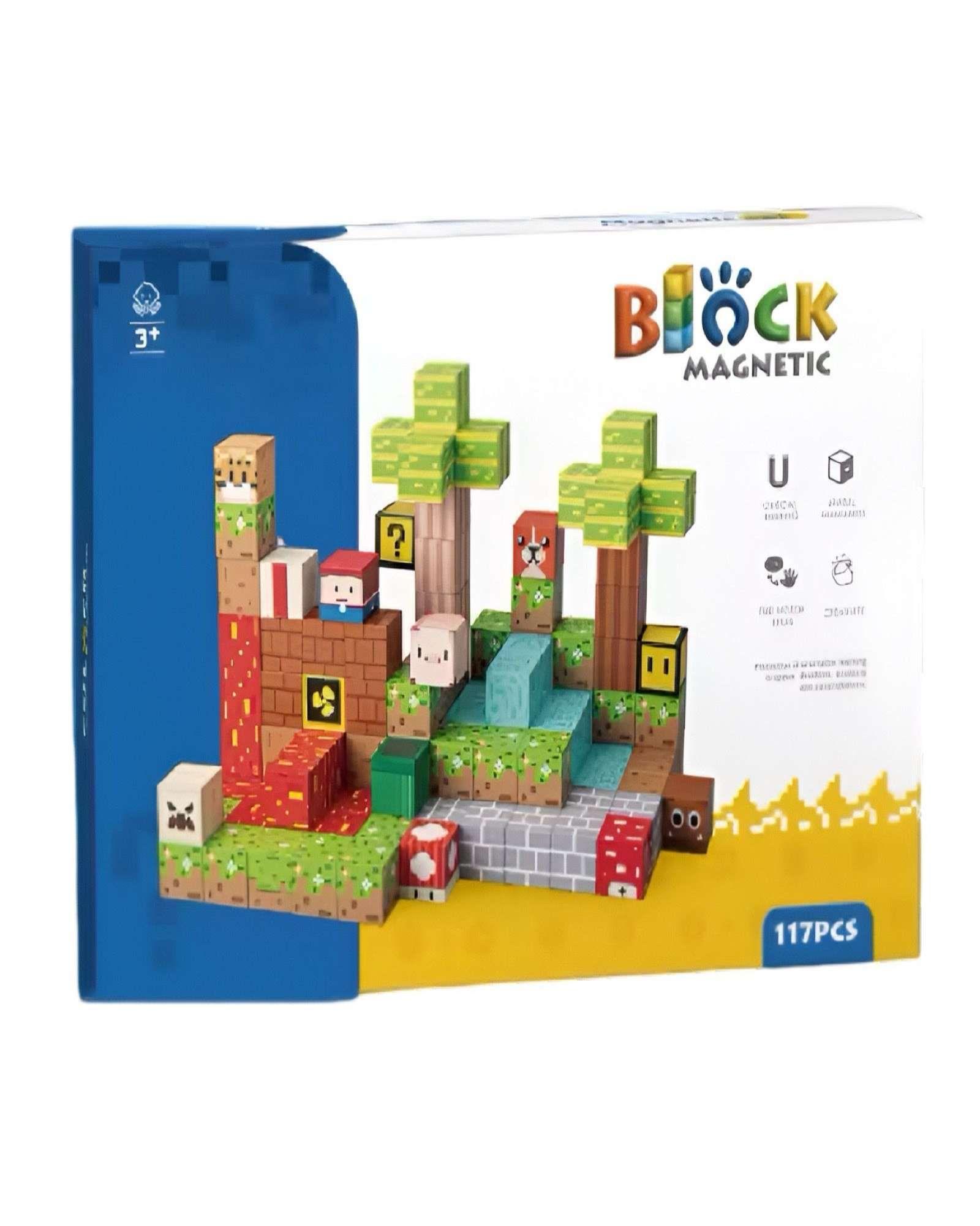 Juguete Cubo Magnetico 117 piezas diseño Mine-cratf-3